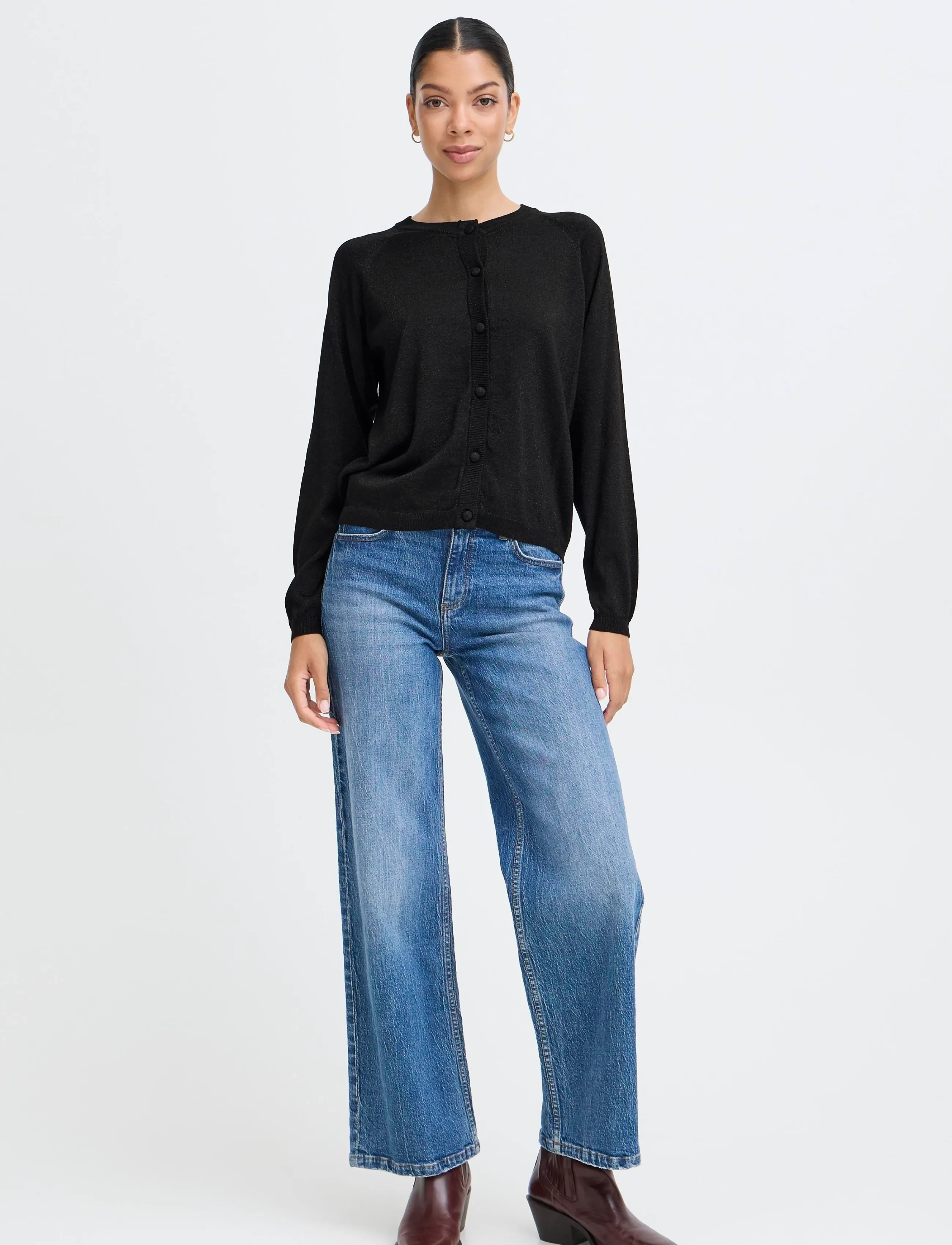 b.young - BYMOBBE LS CARDIGAN - meteorite - 3