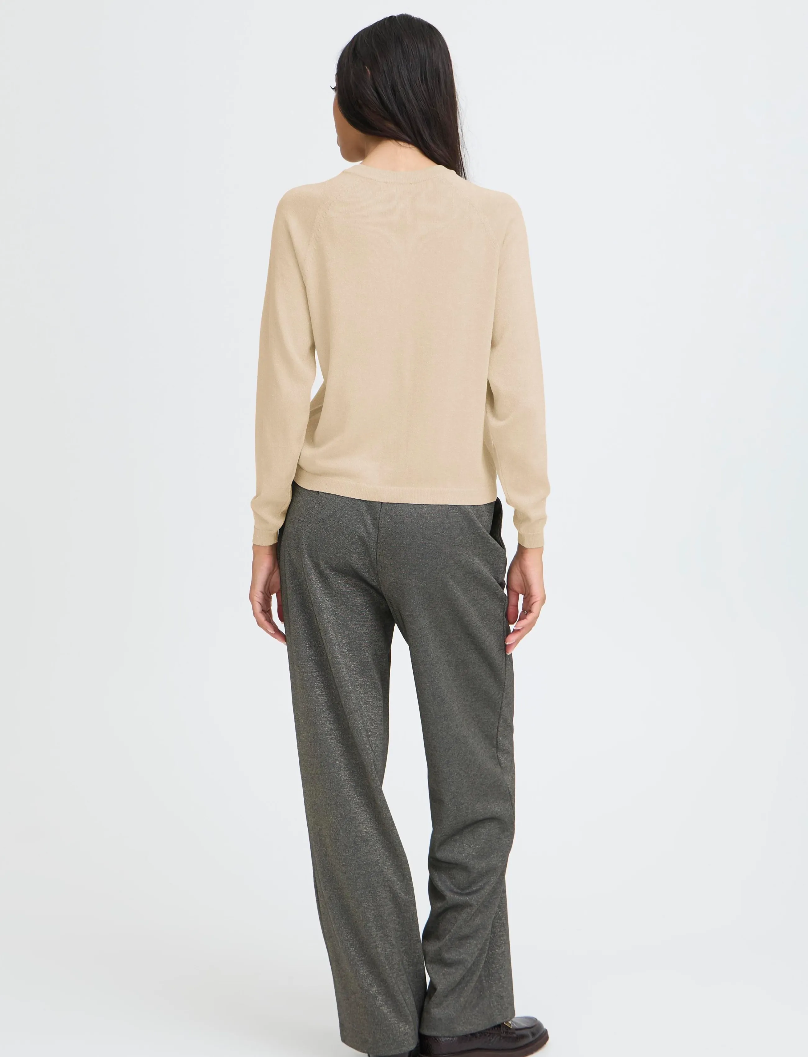 b.young - BYMOBBE LS CARDIGAN - herbstliche kleidung - oatmeal - 3