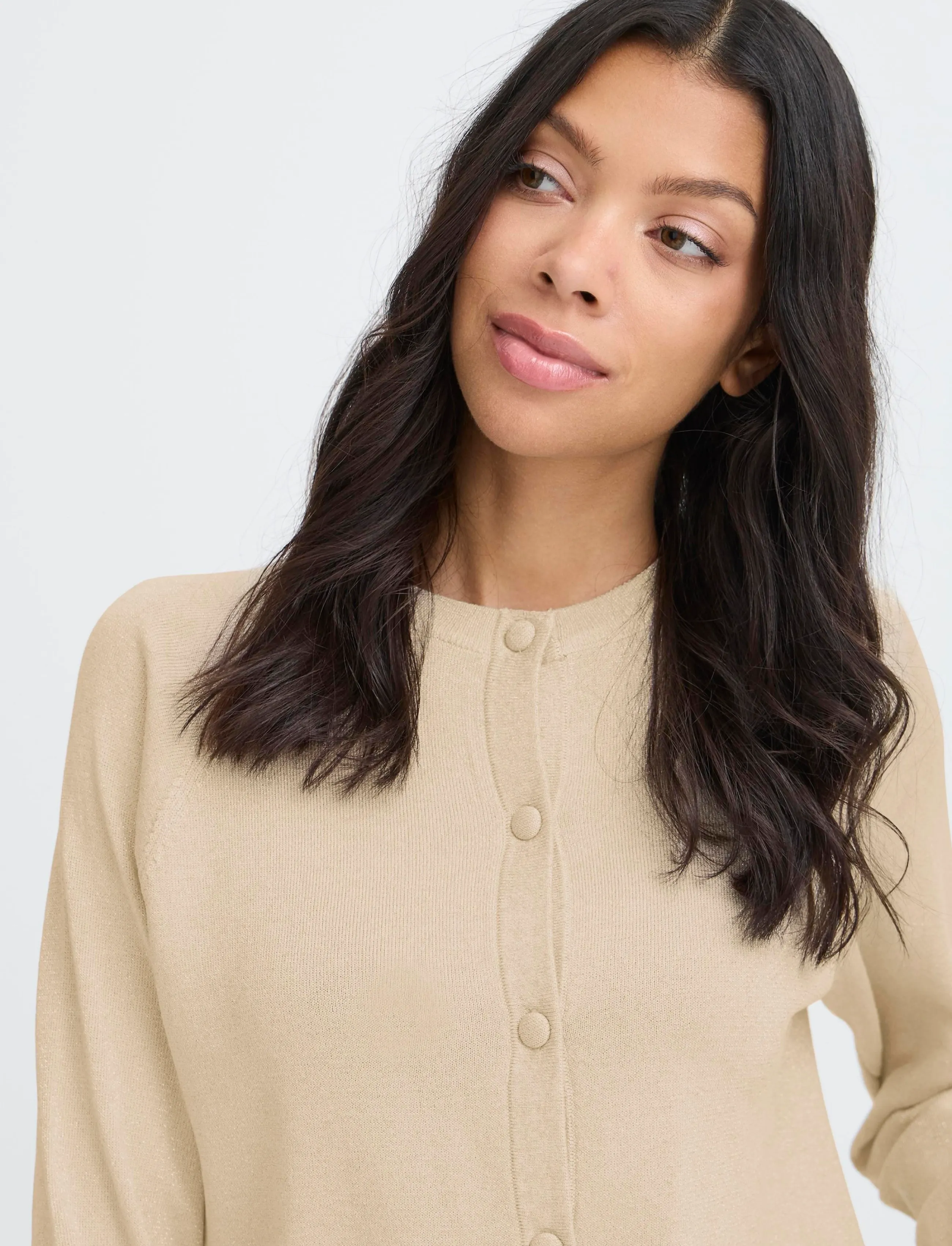 b.young - BYMOBBE LS CARDIGAN - herbstliche kleidung - oatmeal - 4