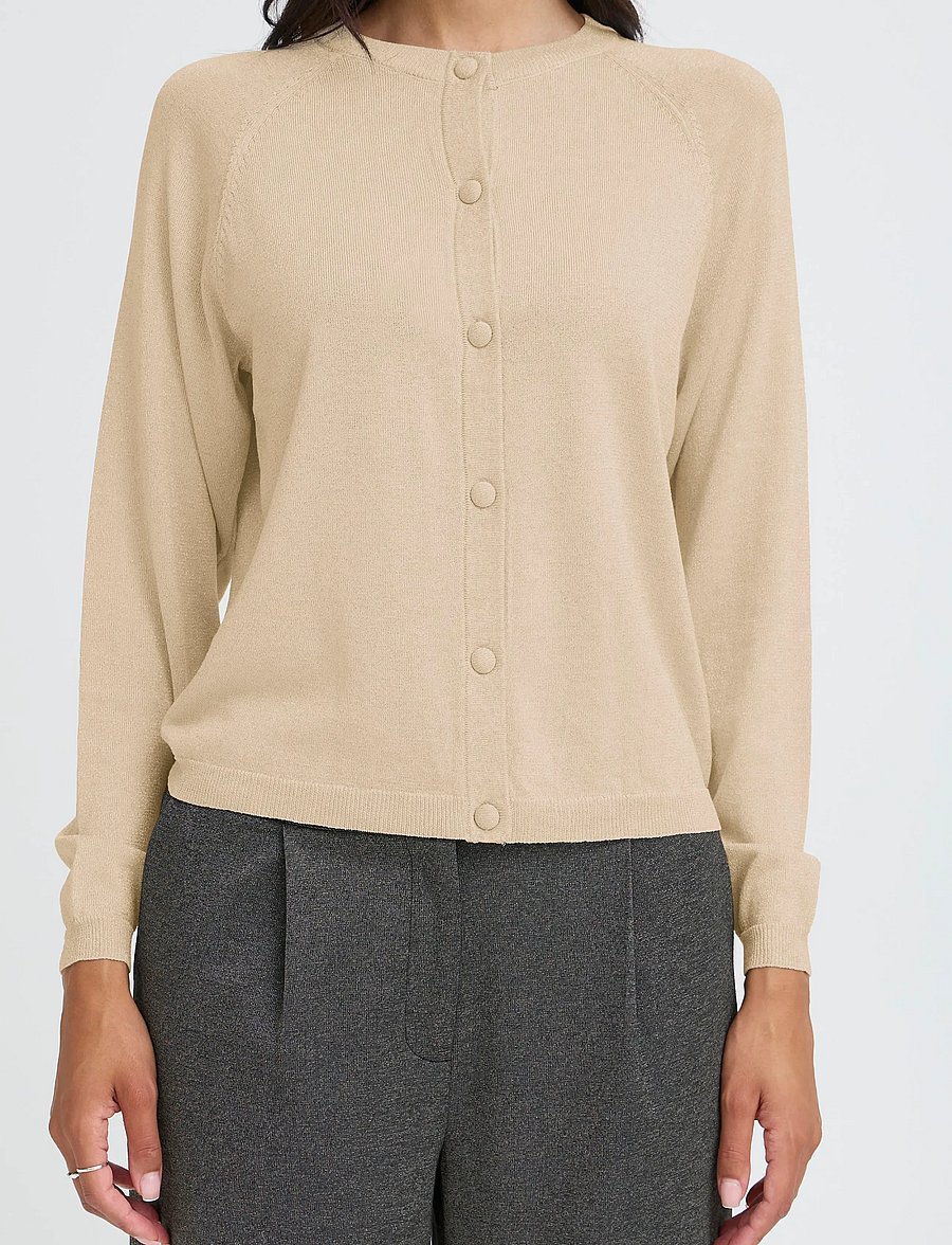 b.young - BYMOBBE LS CARDIGAN - strickjacken - oatmeal - 5