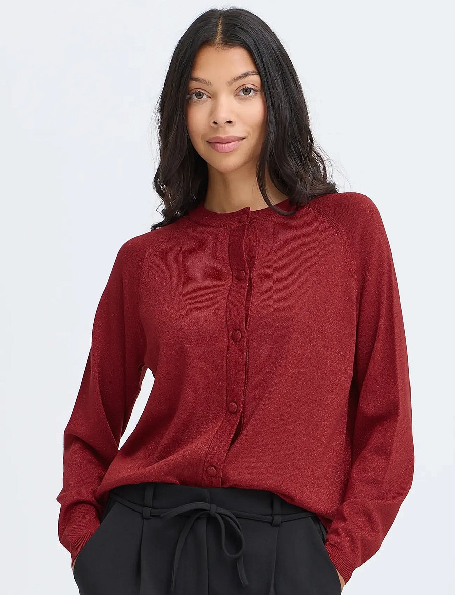 b.young - BYMOBBE LS CARDIGAN - strickjacken - sun-dried tomato - 5