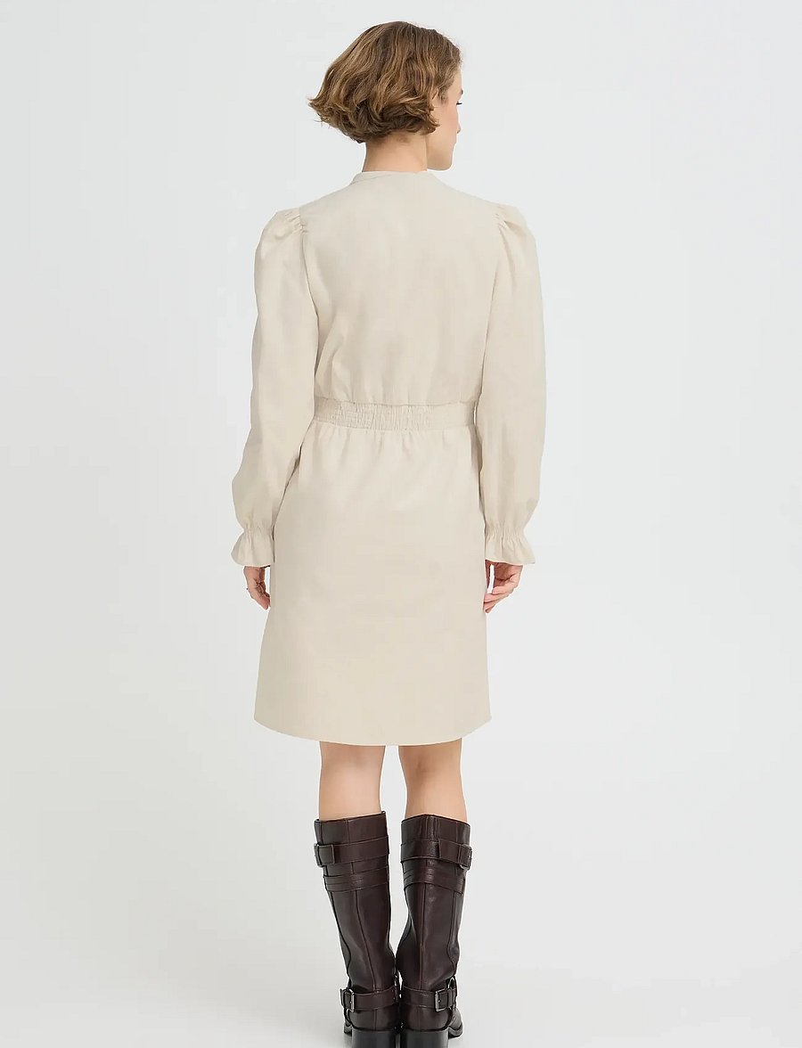 b.young - BYDENORD VNECK DRESS - skjortklänningar - birch - 3