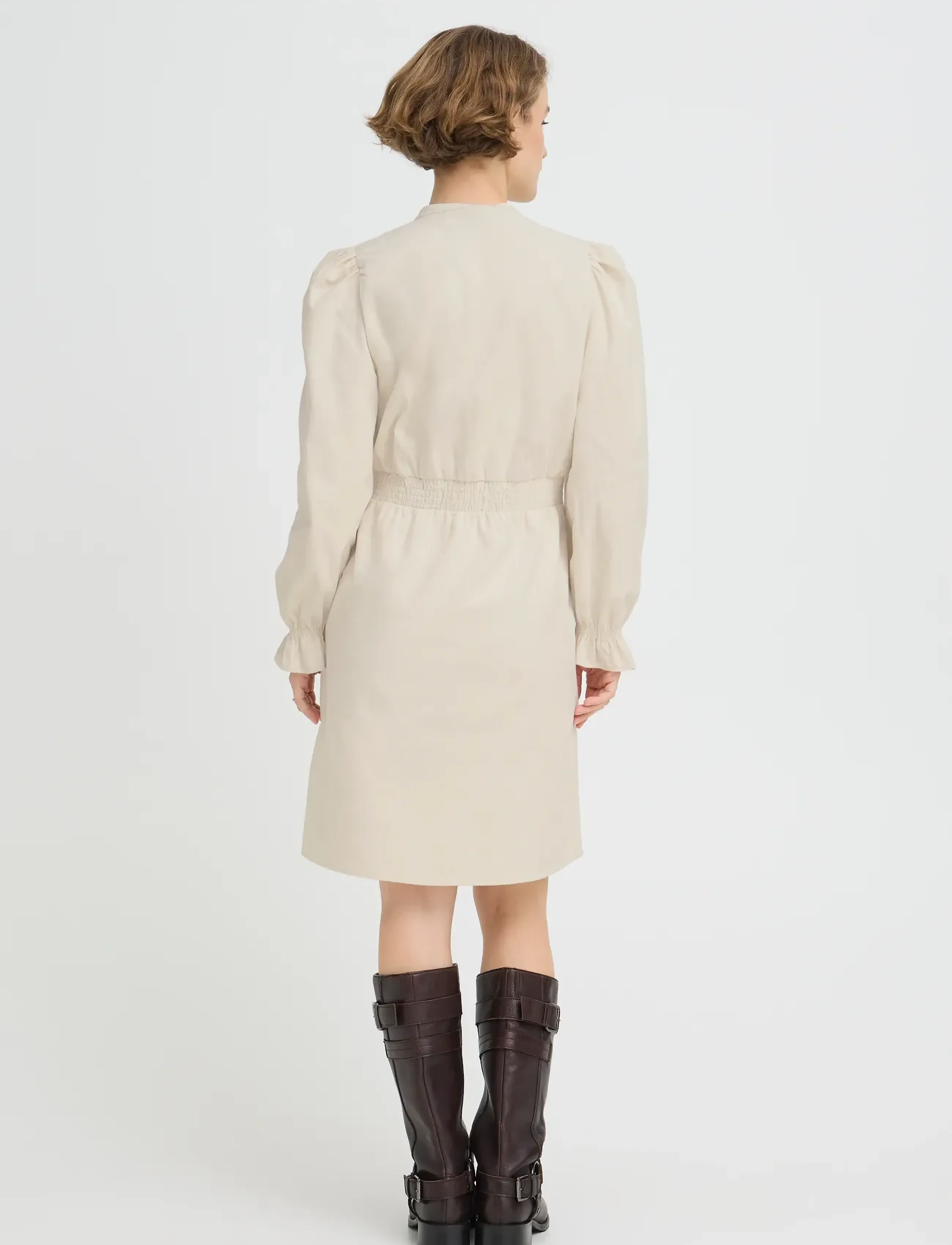 b.young - BYDENORD VNECK DRESS - skjortekjoler - birch - 3