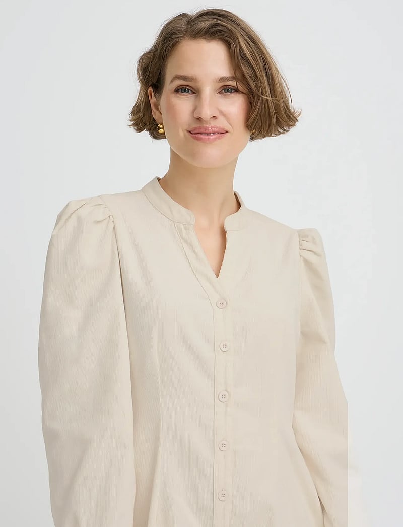 b.young - BYDENORD VNECK DRESS - skjortekjoler - birch - 4