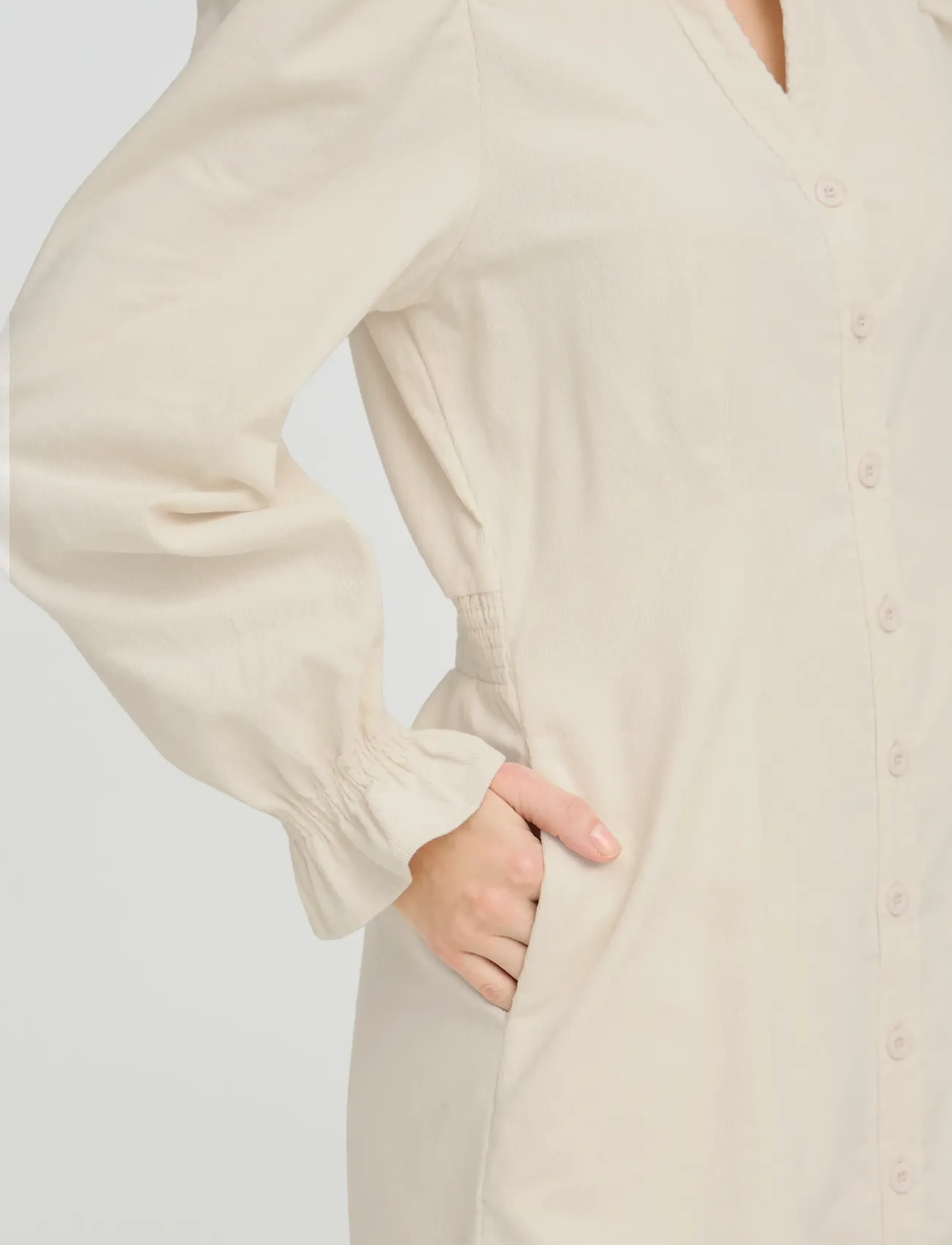 b.young - BYDENORD VNECK DRESS - skjortekjoler - birch - 5