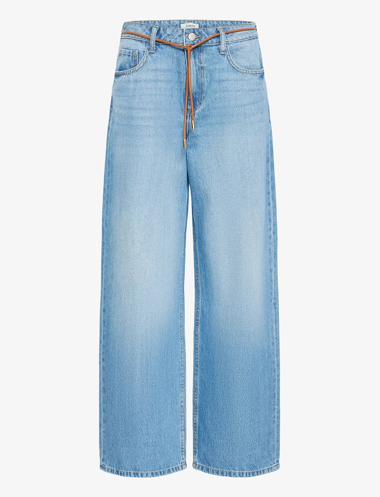 b.young - BYKACILA JEANS - hosen mit weitem bein - mid blue denim - 1