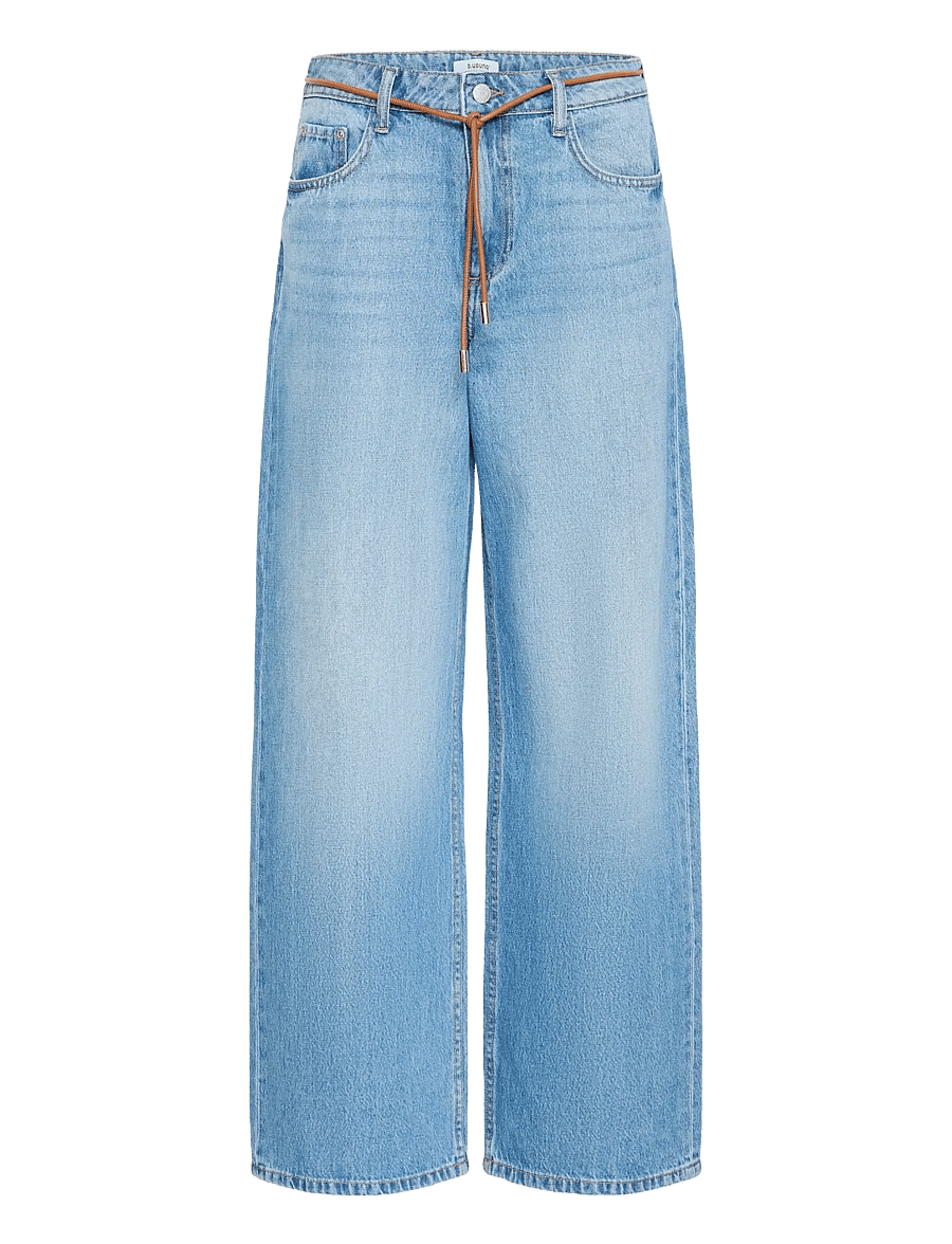 b.young - BYKACILA JEANS - hosen mit weitem bein - mid blue denim - 1
