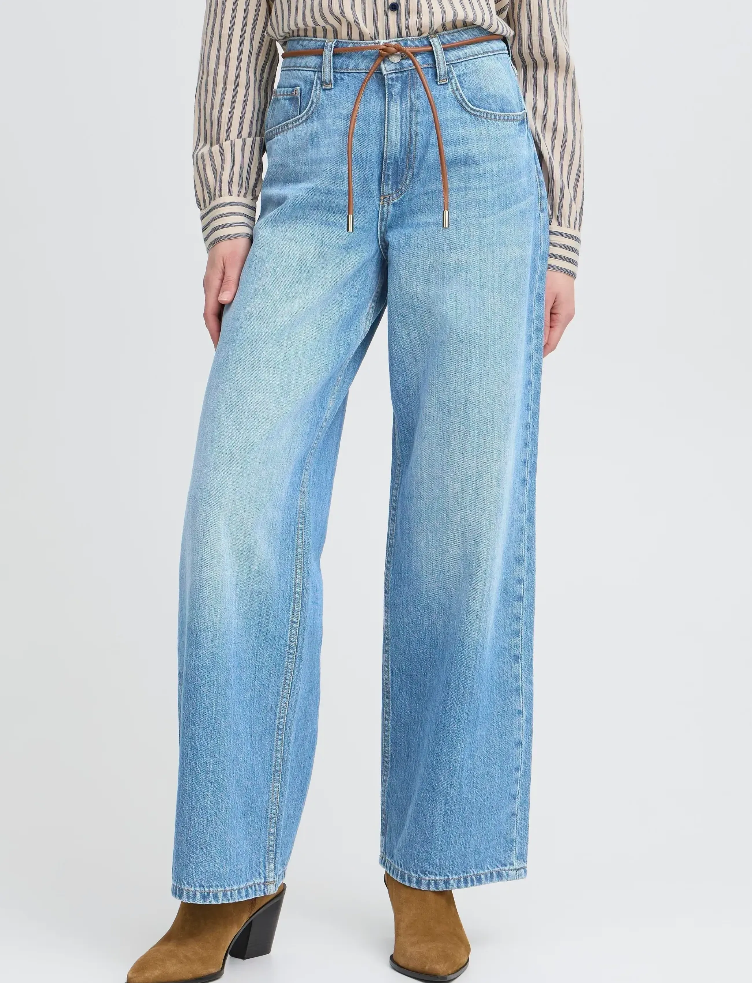 b.young BYKACILA JEANS - Business tøj - MID BLUE DENIM / blue