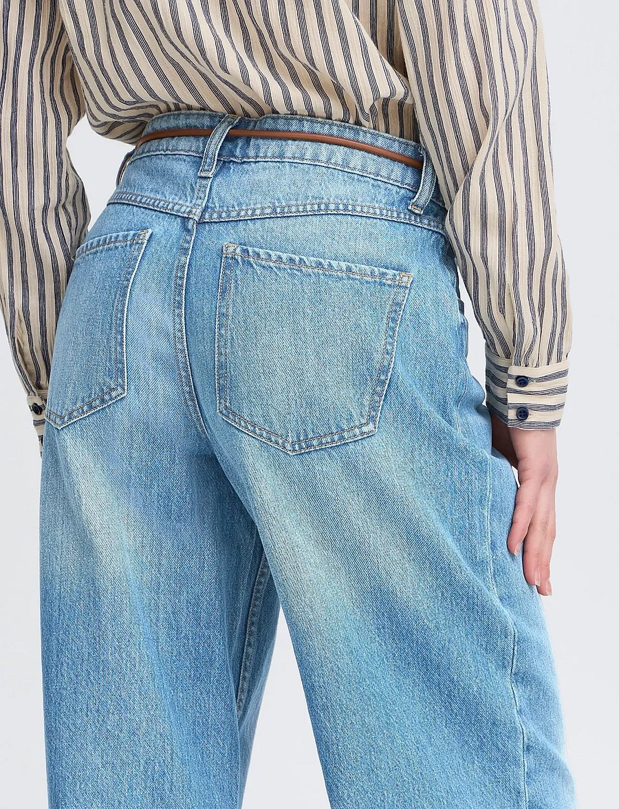 b.young - BYKACILA JEANS - hosen mit weitem bein - mid blue denim - 5