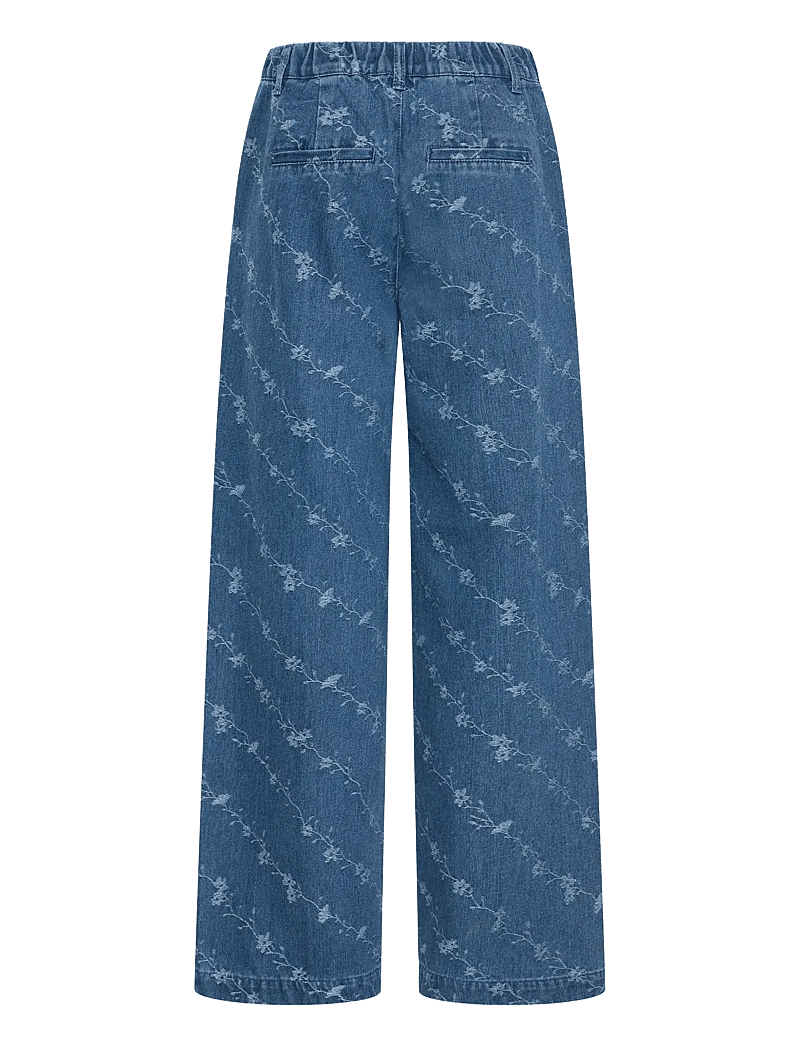 b.young - BYKANIO PANTS - wide leg jeans - mid blue denim - 2
