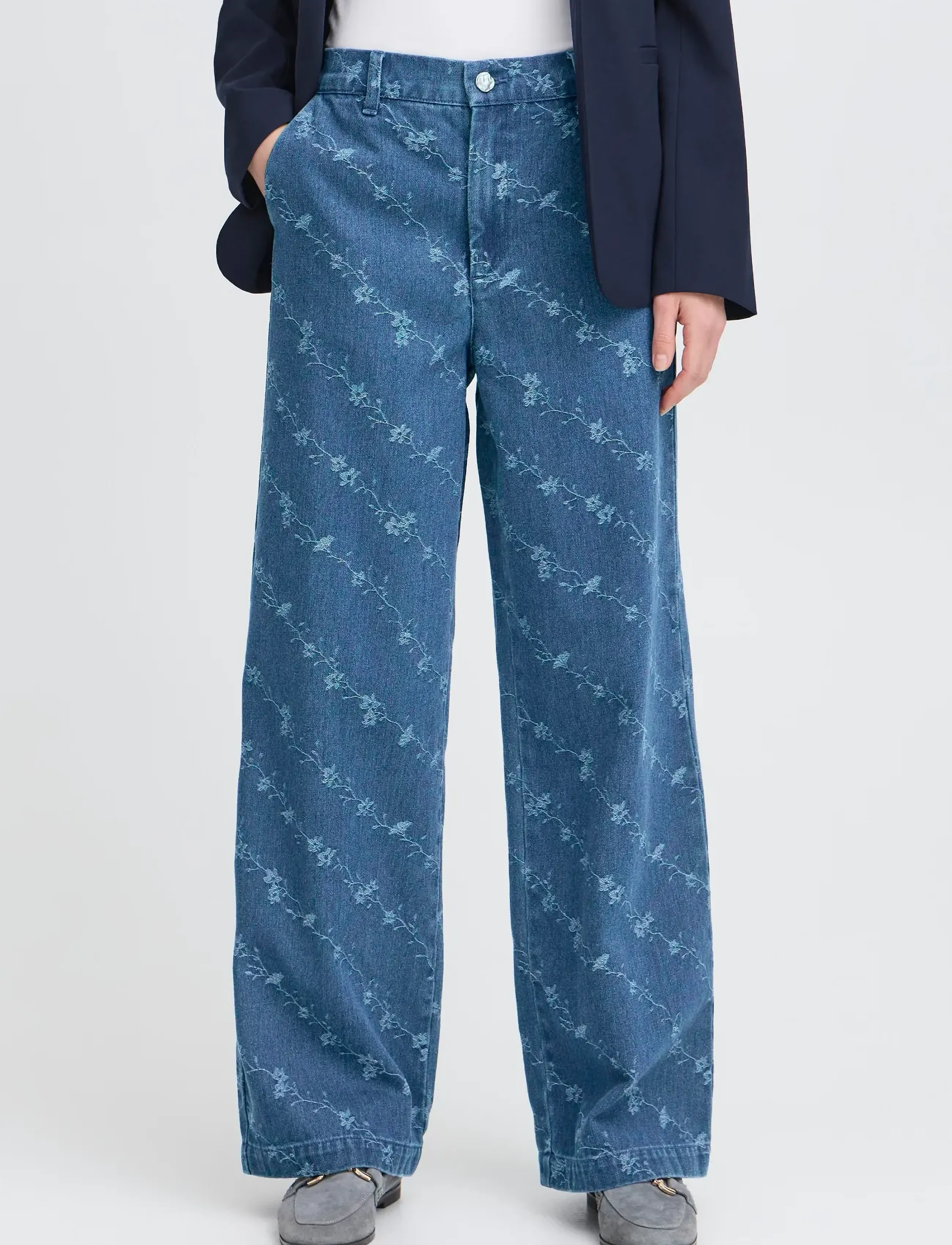 b.young - BYKANIO PANTS - brede jeans - mid blue denim - 4