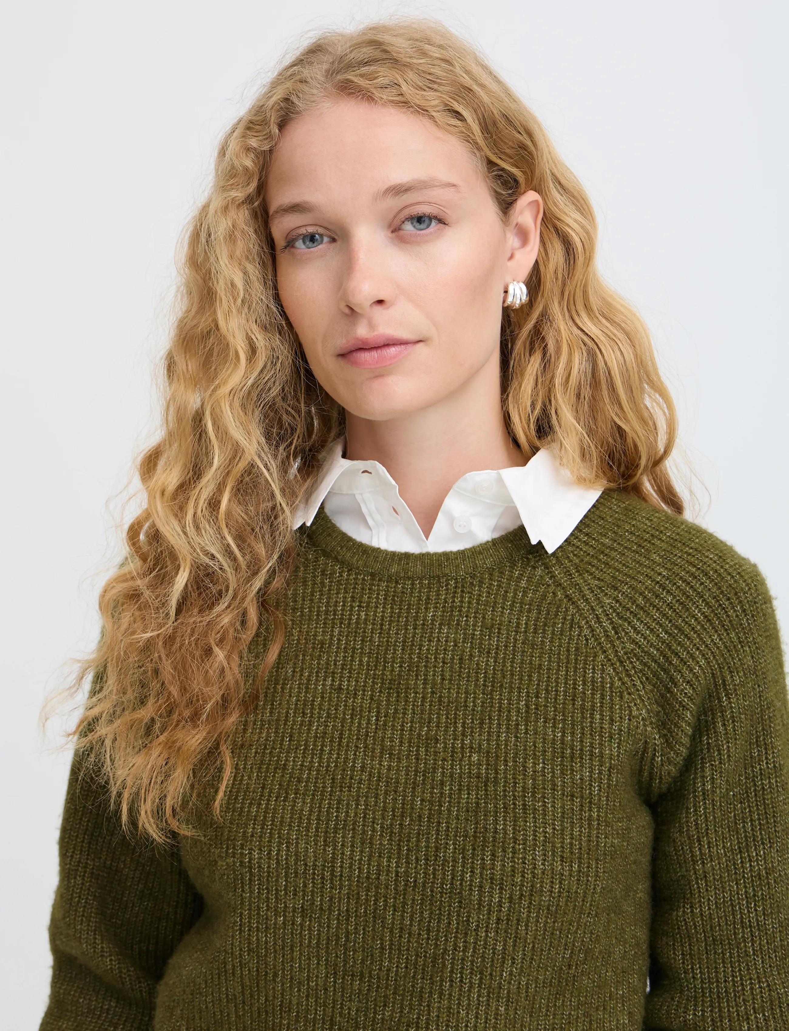 b.young - BYOTAJA JUMPER - kampsunid - avocado melange - 5
