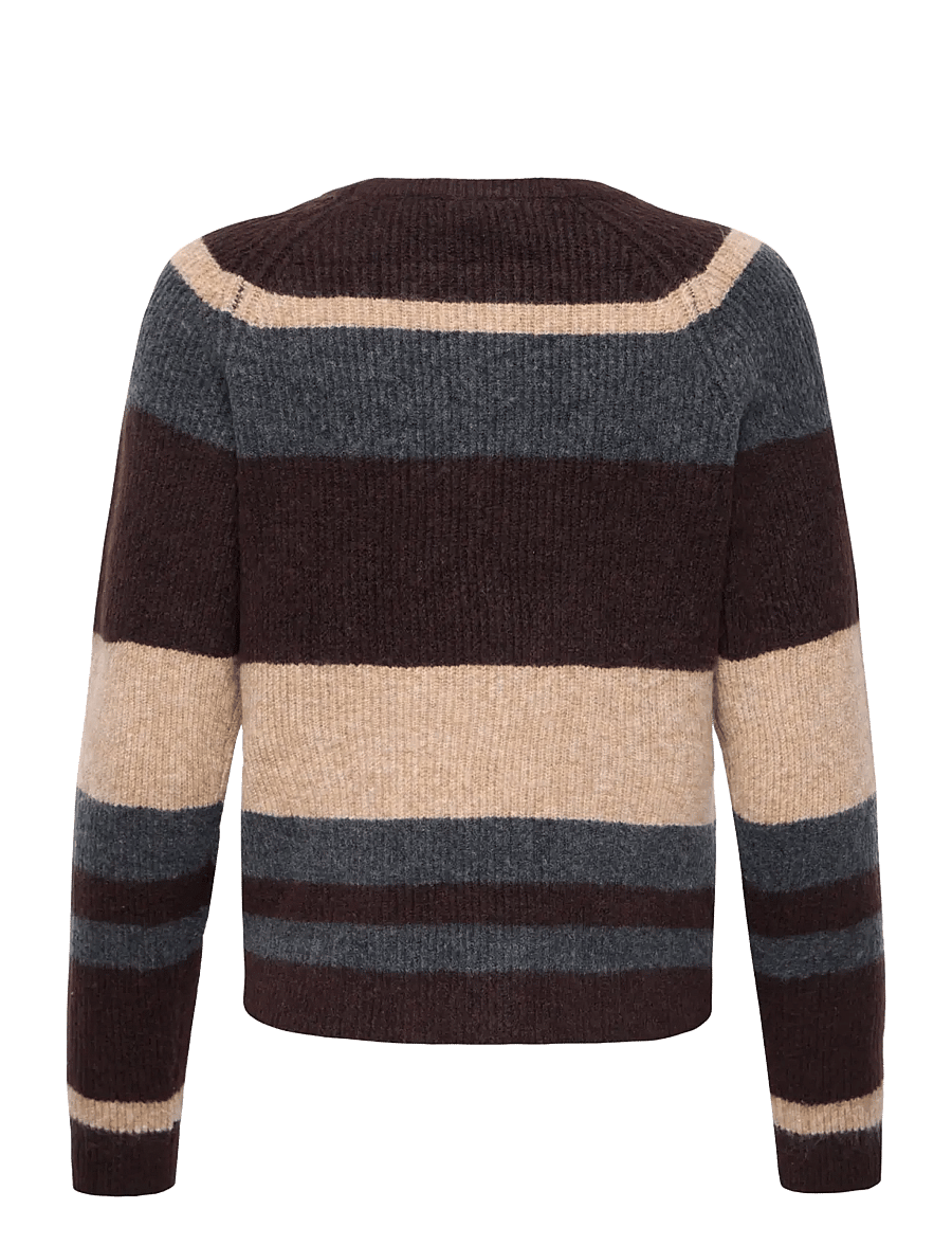 b.young - BYOTAJA JUMPER - stickade tröjor - java melange stripe - 2