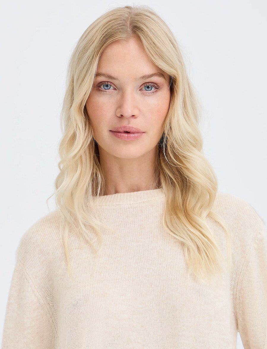 b.young - BYOSANNA JUMPER - kashmir - humus melange - 0