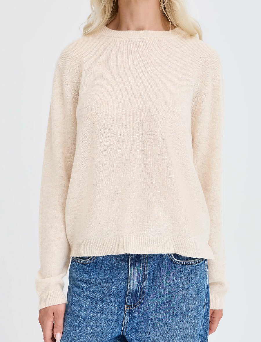 b.young - BYOSANNA JUMPER - kashmir - humus melange - 2