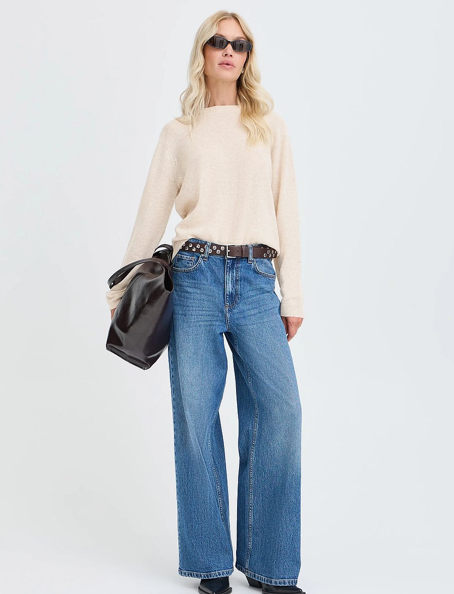 b.young - BYOSANNA JUMPER - kashmir - humus melange - 3