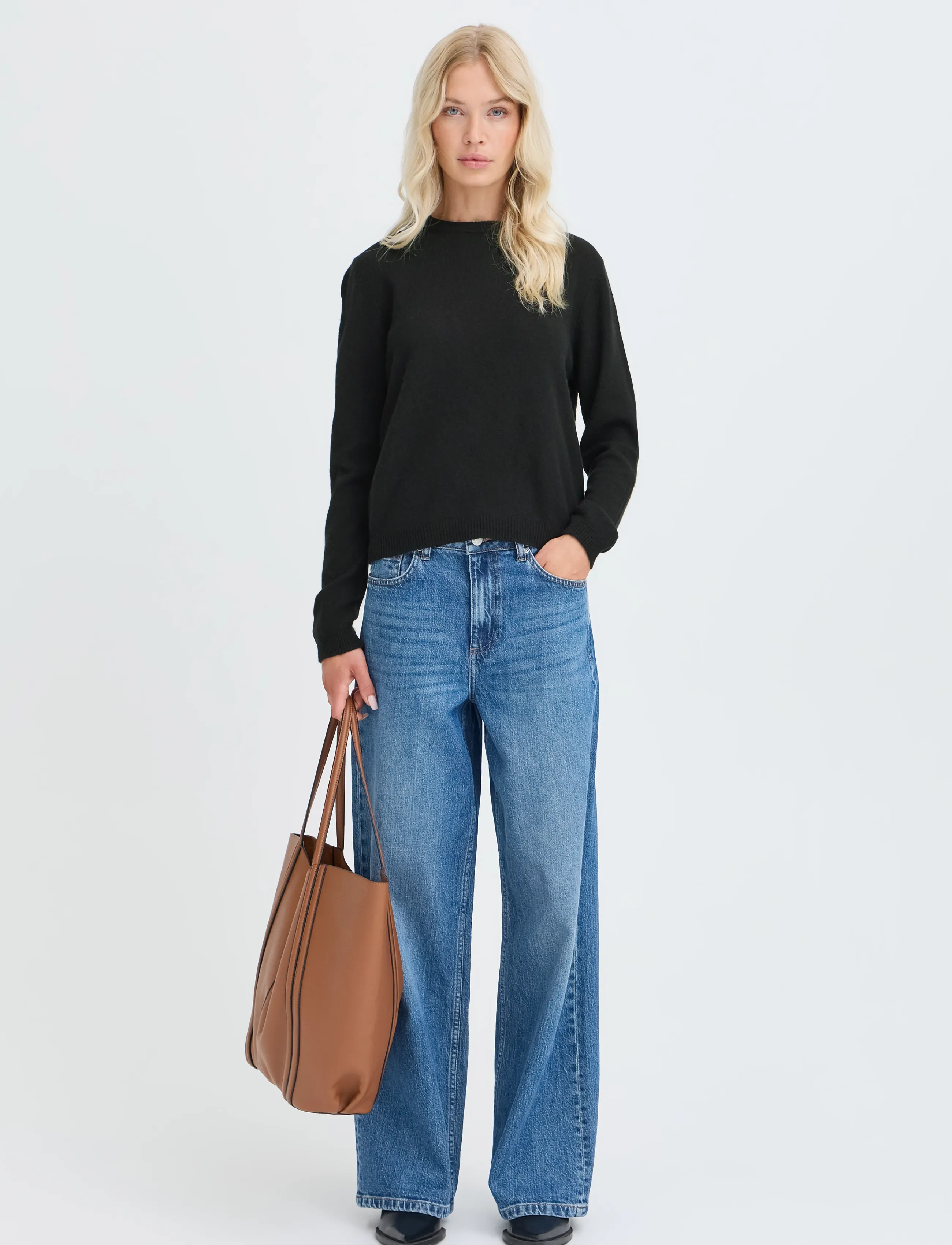 b.young - BYOSANNA JUMPER - kaschmir - meteorite - 4