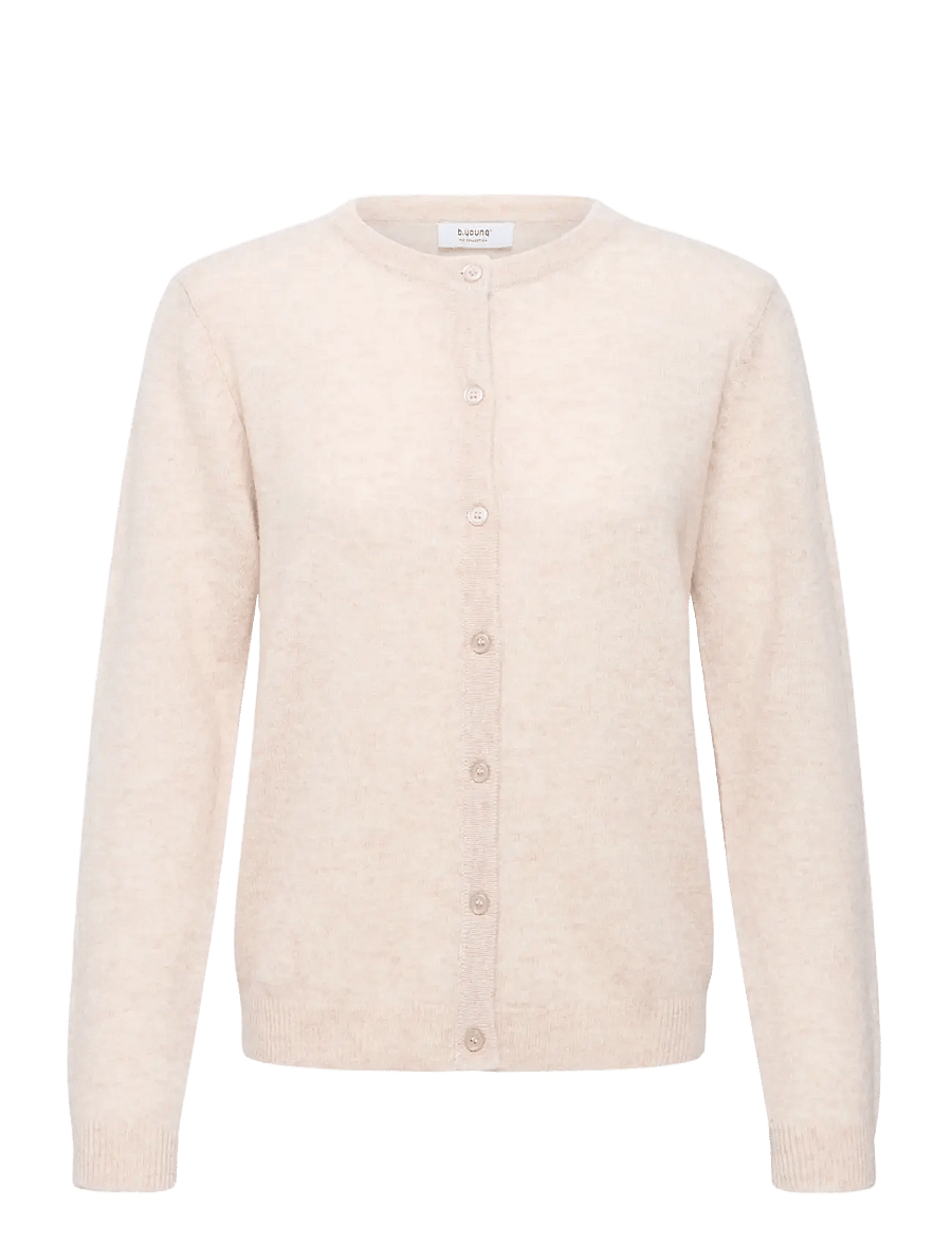 b.young - BYOSANNA CARDIGAN - cashmere - humus melange - 1