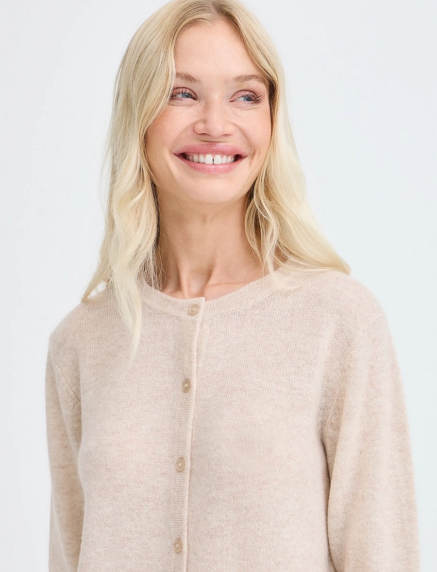 b.young - BYOSANNA CARDIGAN - cashmere - humus melange - 4