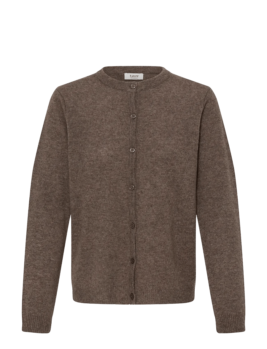 b.young - BYOSANNA CARDIGAN - cashmere - java melange - 1