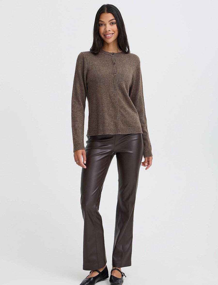 b.young - BYOSANNA CARDIGAN - cashmere - java melange - 0