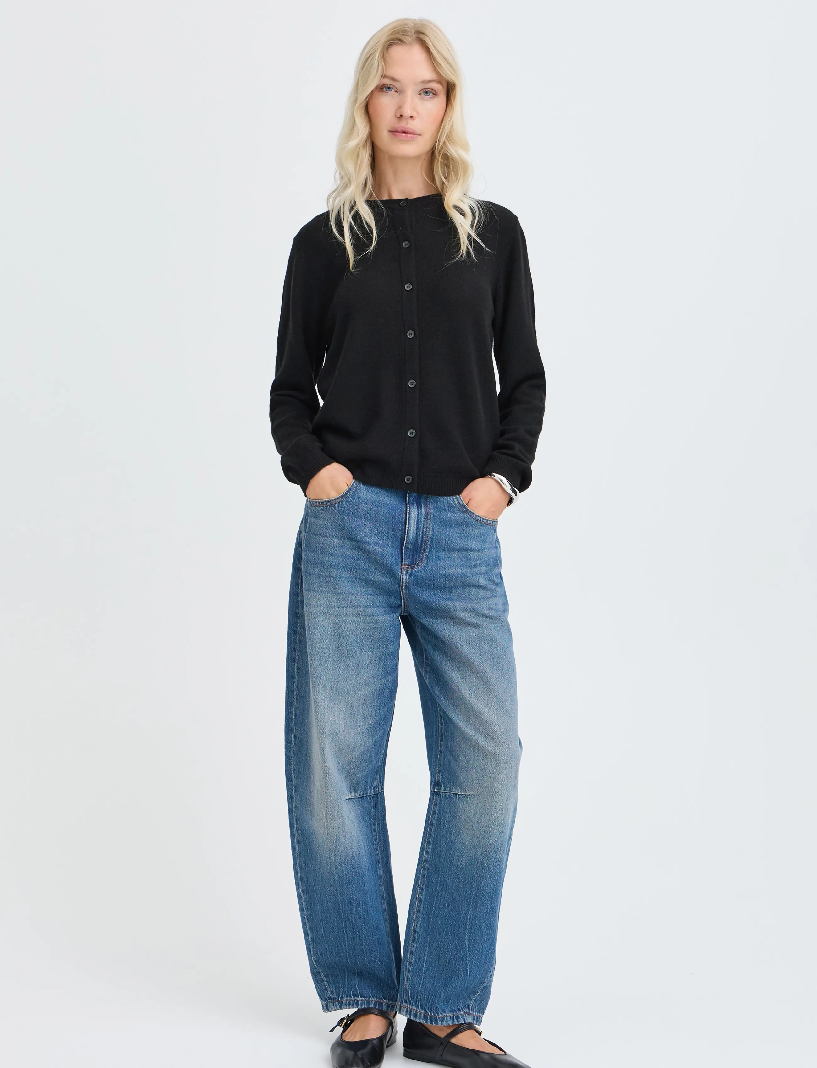 b.young - BYOSANNA CARDIGAN - cashmere - meteorite - 3