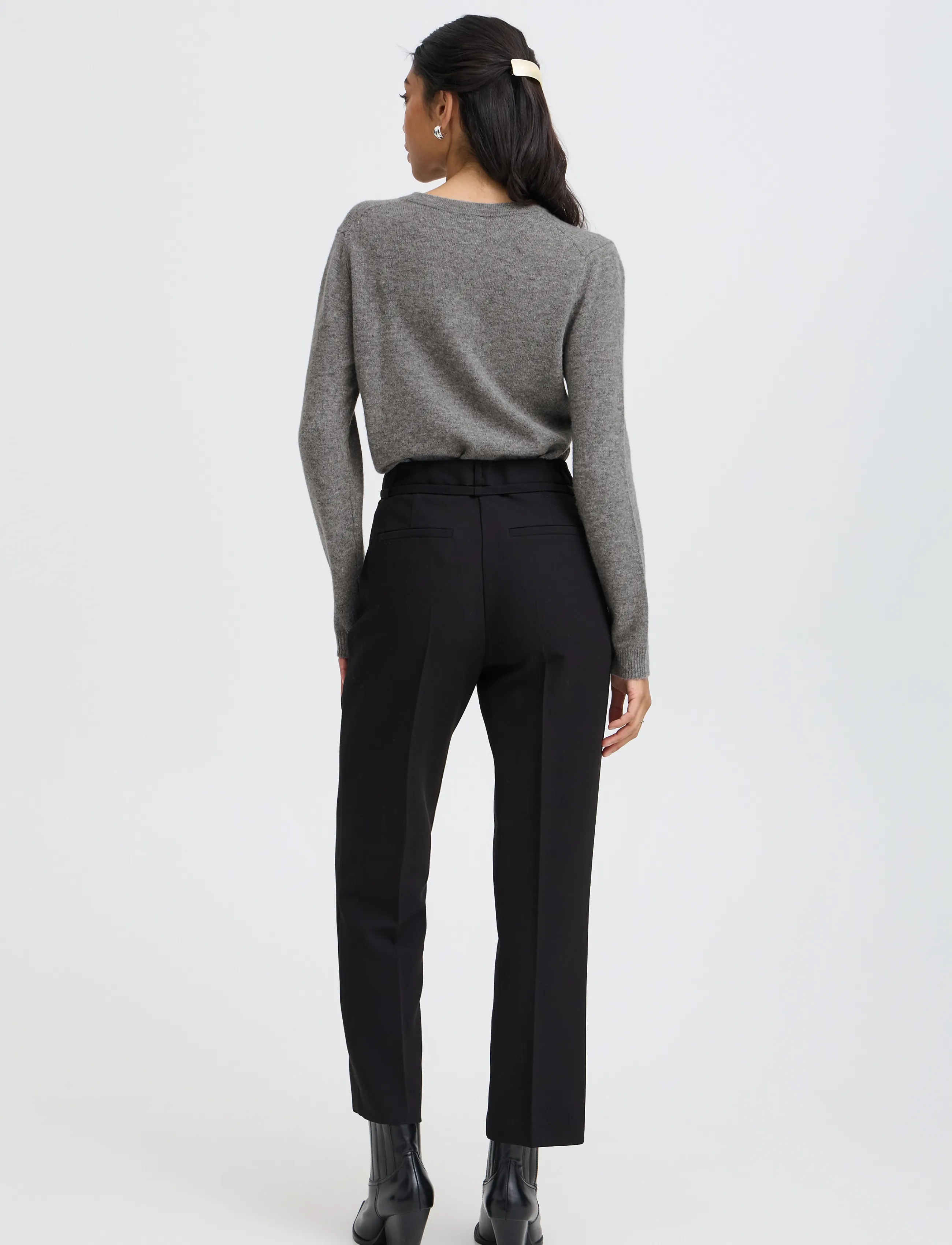b.young - BYOSANNA CARDIGAN - kashmir - mid grey melange - 4