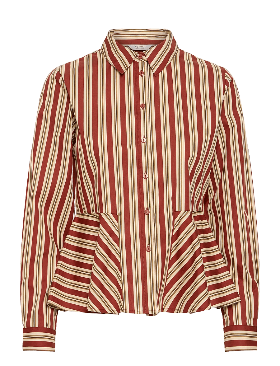 b.young - BYGLIS SHIRT - langærmede skjorter - smoked paprika stripe - 0