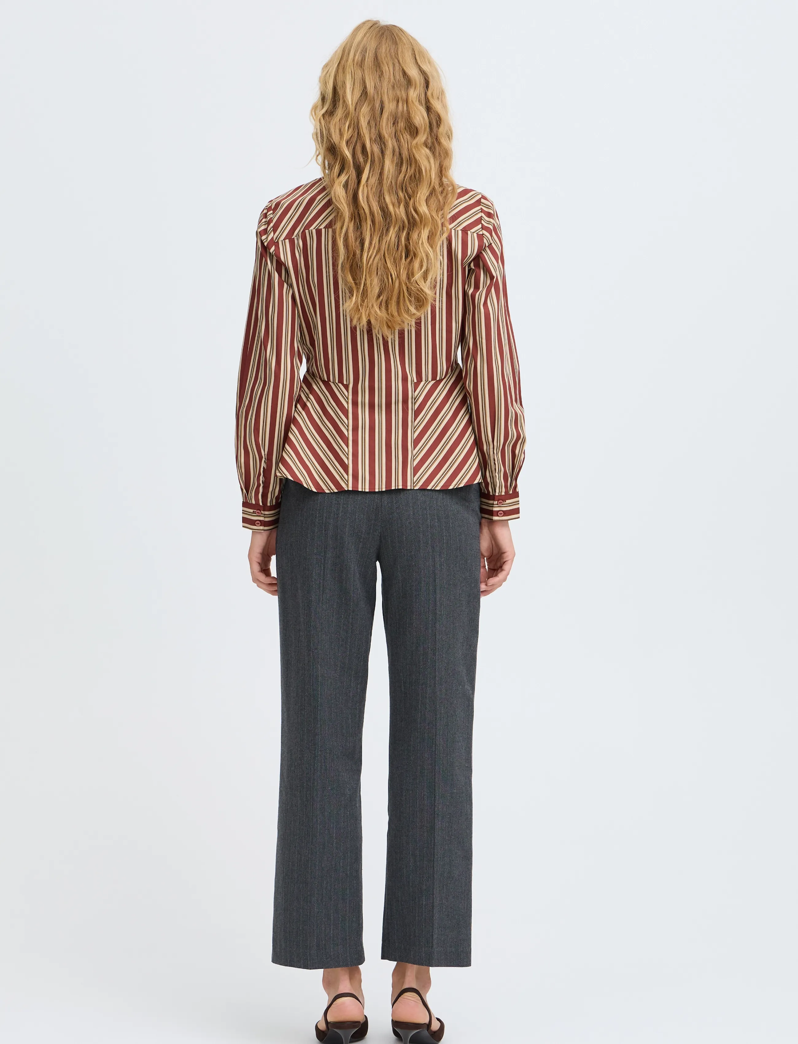b.young - BYGLIS SHIRT - long-sleeved shirts - smoked paprika stripe - 3