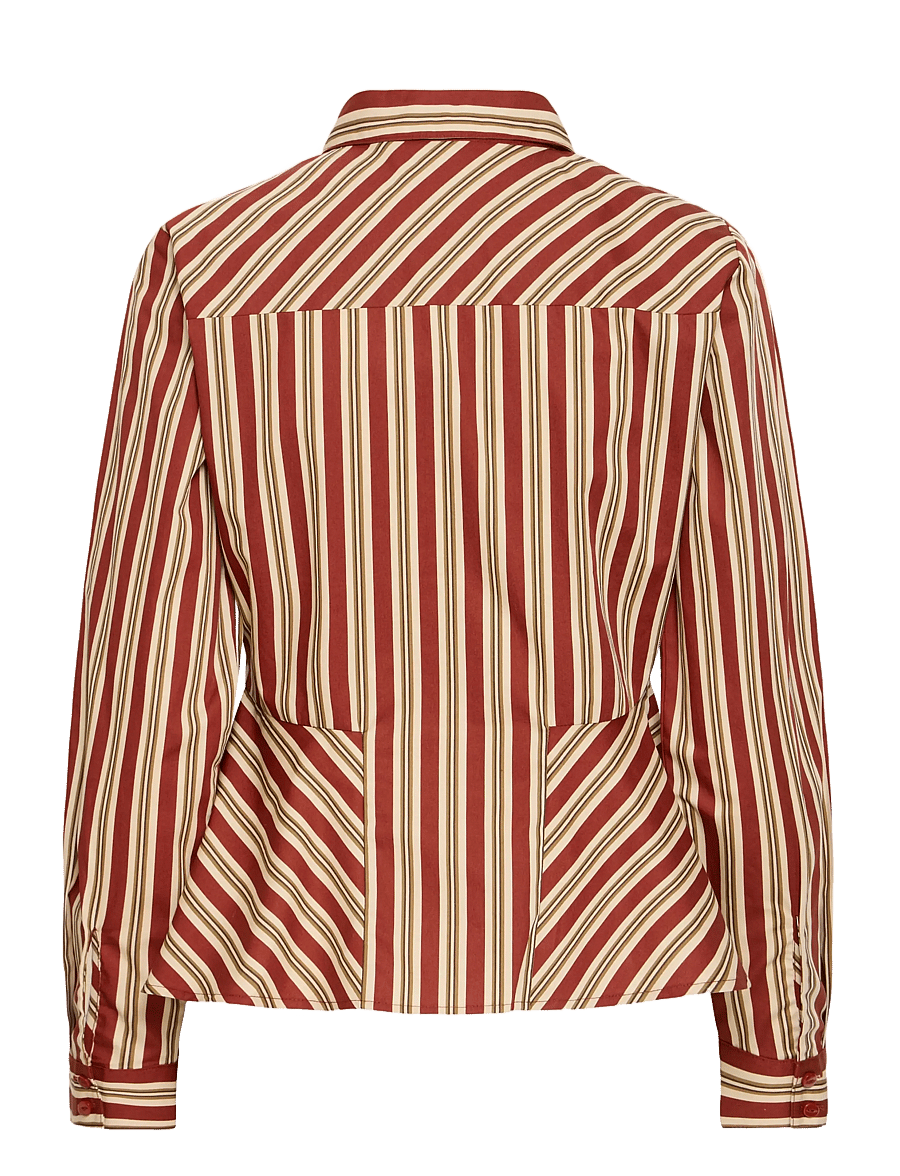 b.young - BYGLIS SHIRT - langærmede skjorter - smoked paprika stripe - 1
