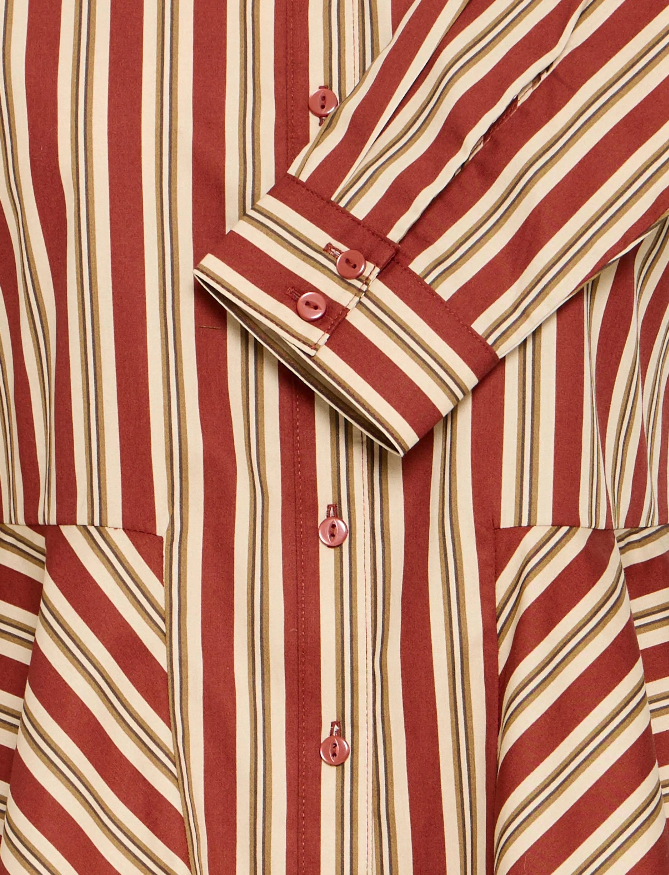 b.young - BYGLIS SHIRT - pikkade varrukatega särgid - smoked paprika stripe - 2