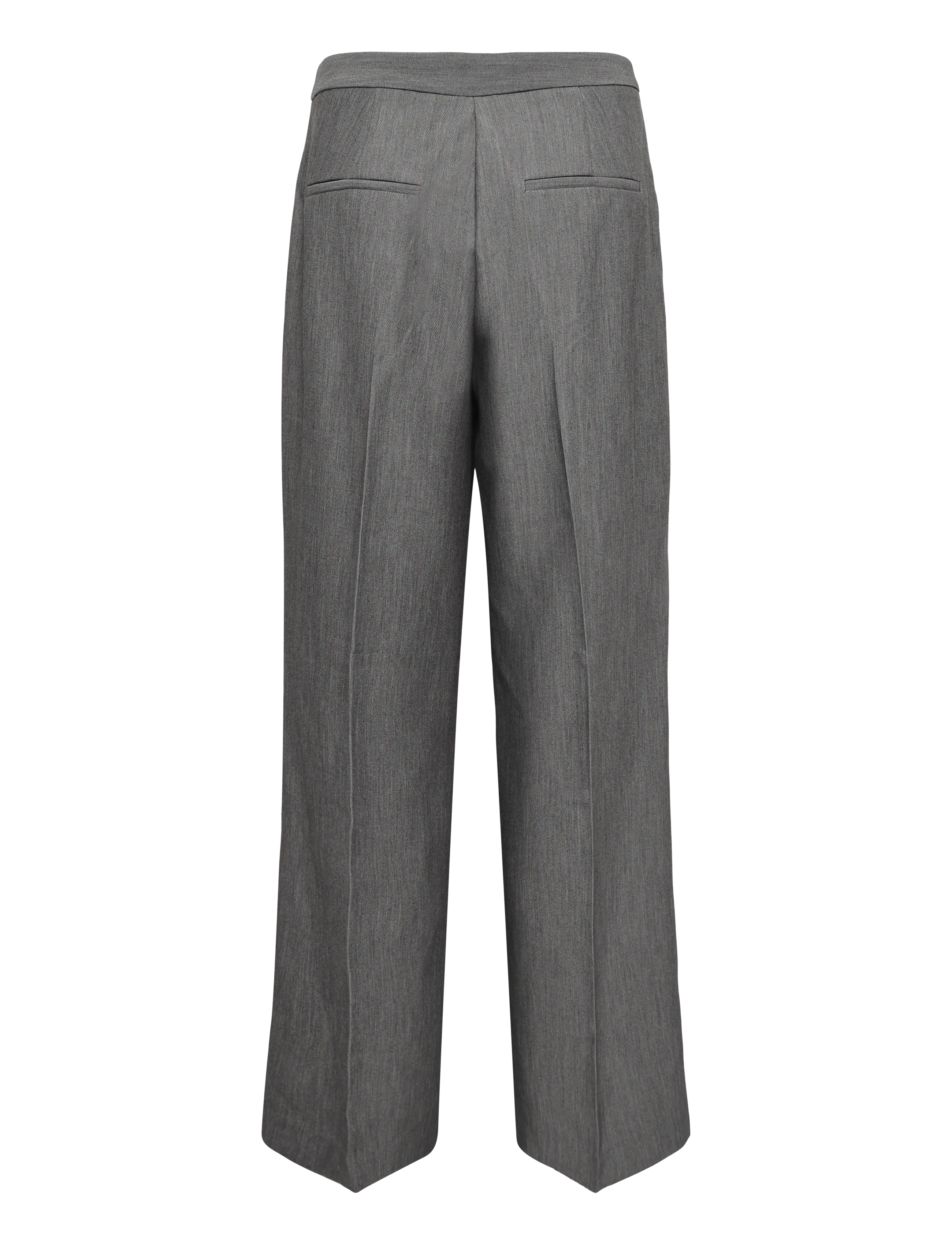 b.young - BYEARL WIDE PANTS - vida byxor - mid grey melange - 2