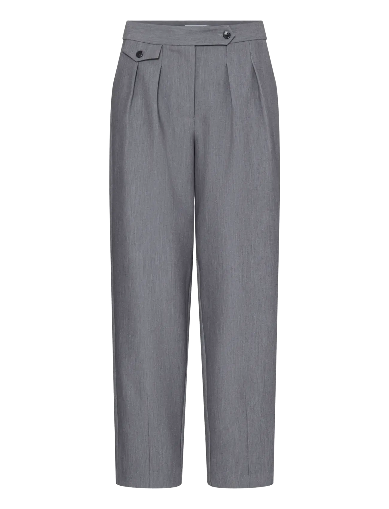 b.young - BYEARL DART PANTS - mid grey melange - 1