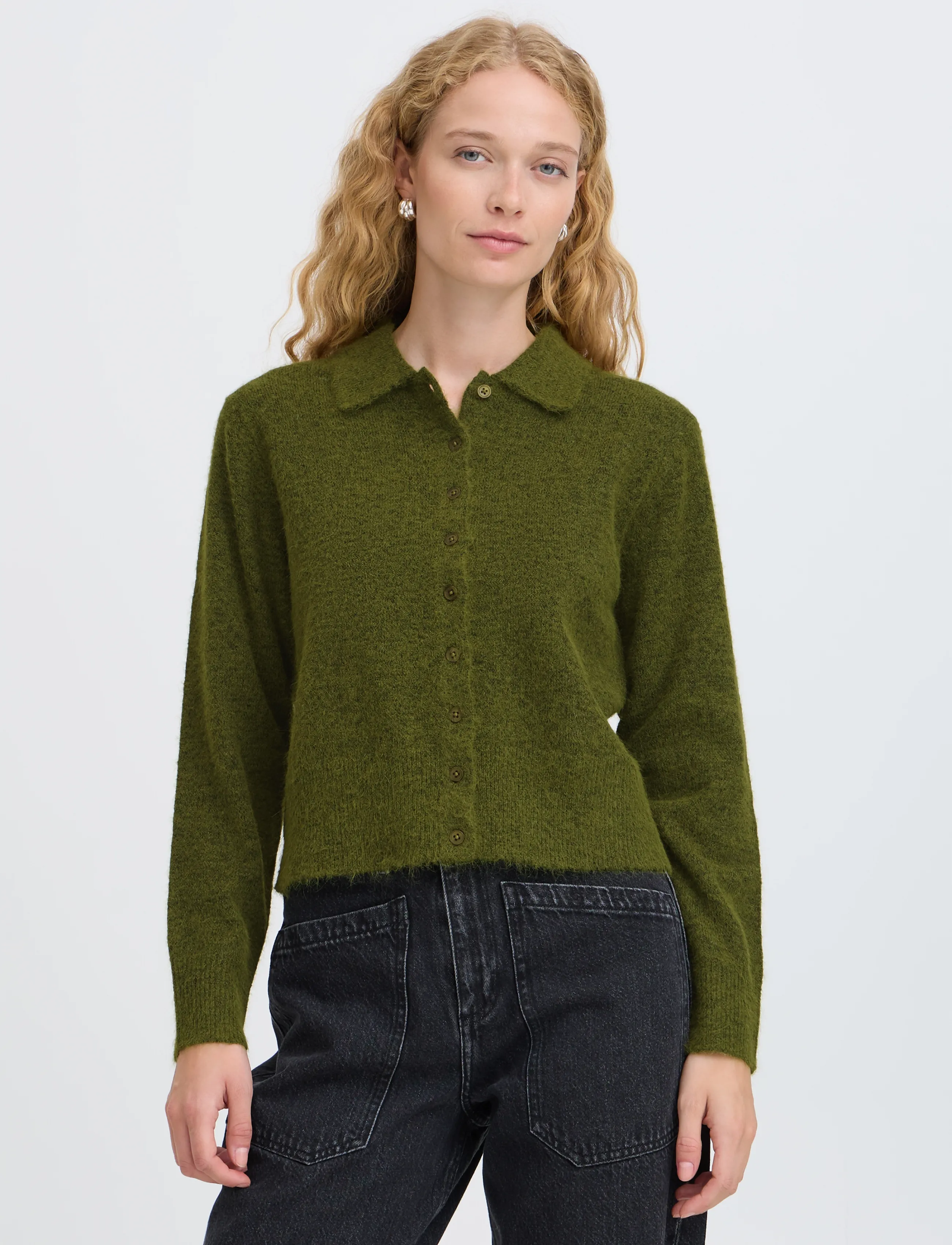 b.young - BYMINUA CARDIGAN - cardigans - avocado melange - 3