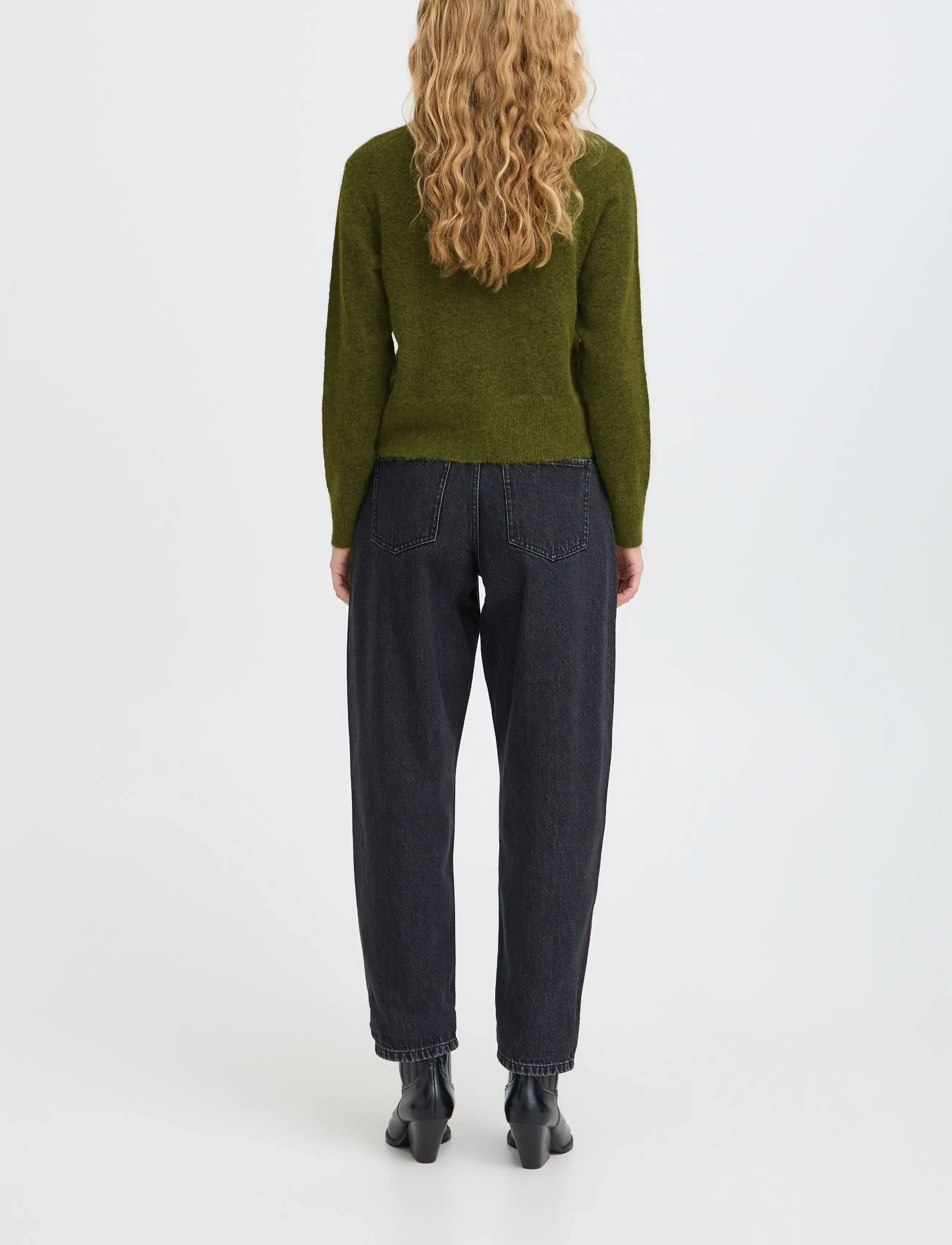 b.young - BYMINUA CARDIGAN - cardigans - avocado melange - 4