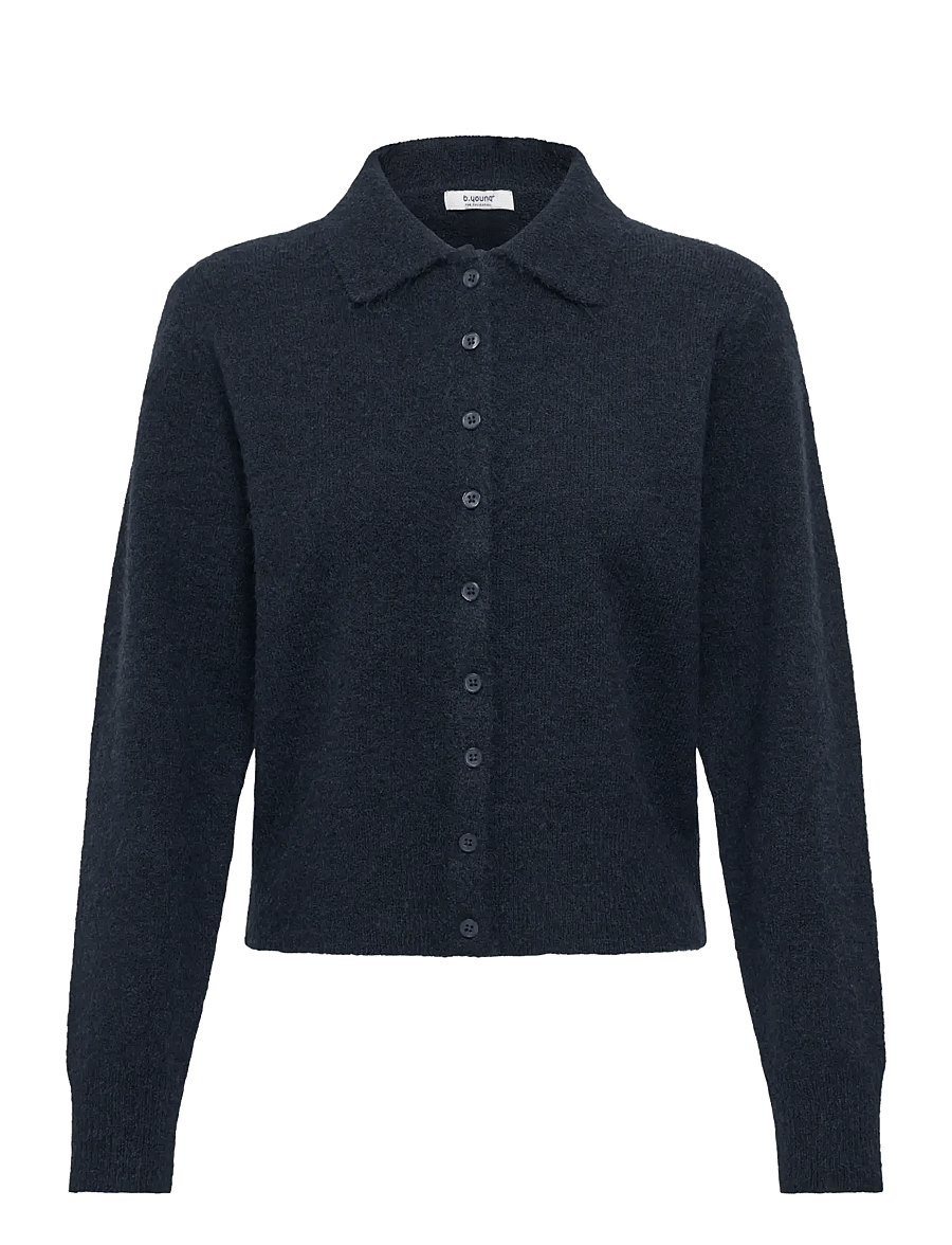 b.young - BYMINUA CARDIGAN - cardigans - dark sapphire melange - 1
