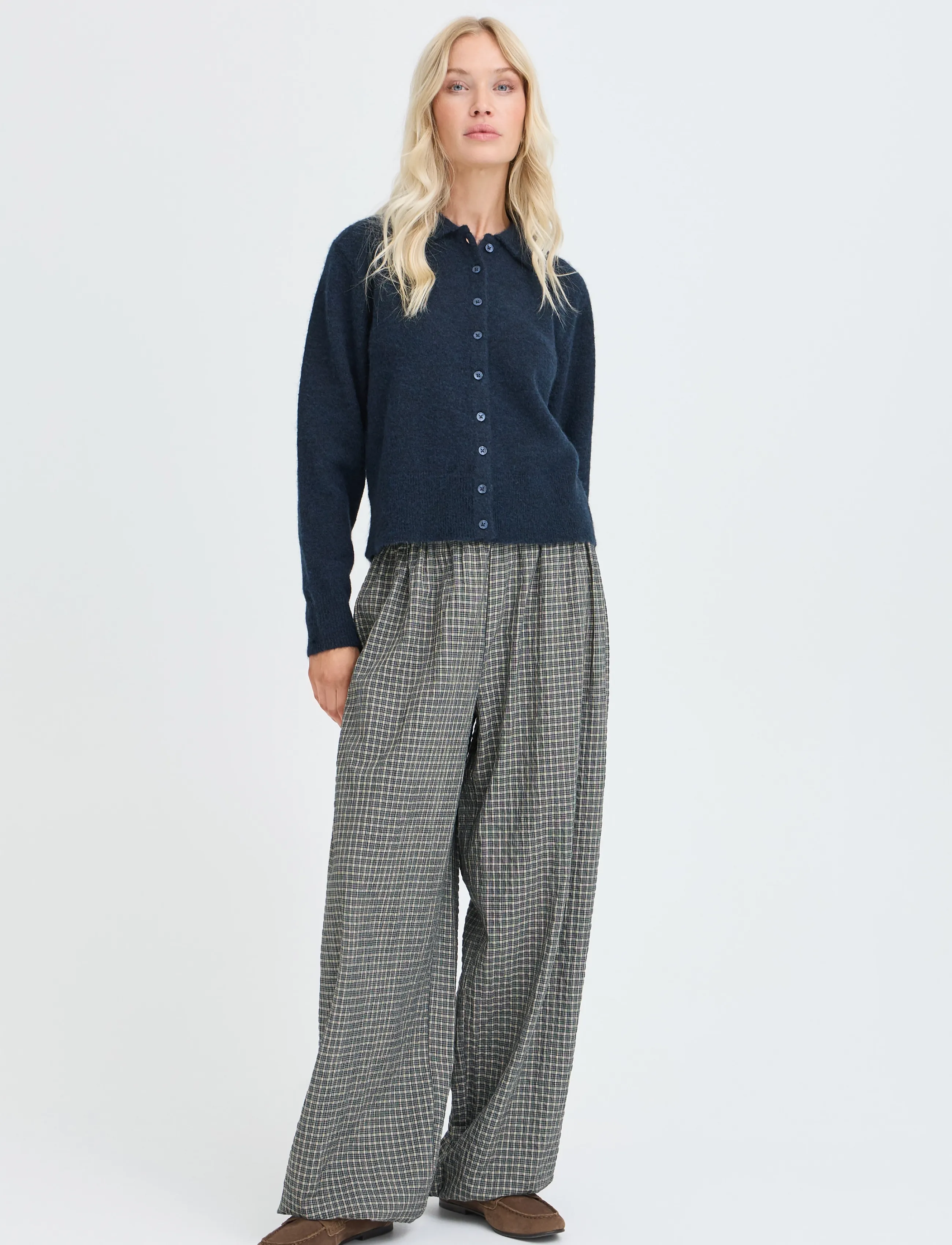 b.young - BYMINUA CARDIGAN - cardigans - dark sapphire melange - 3