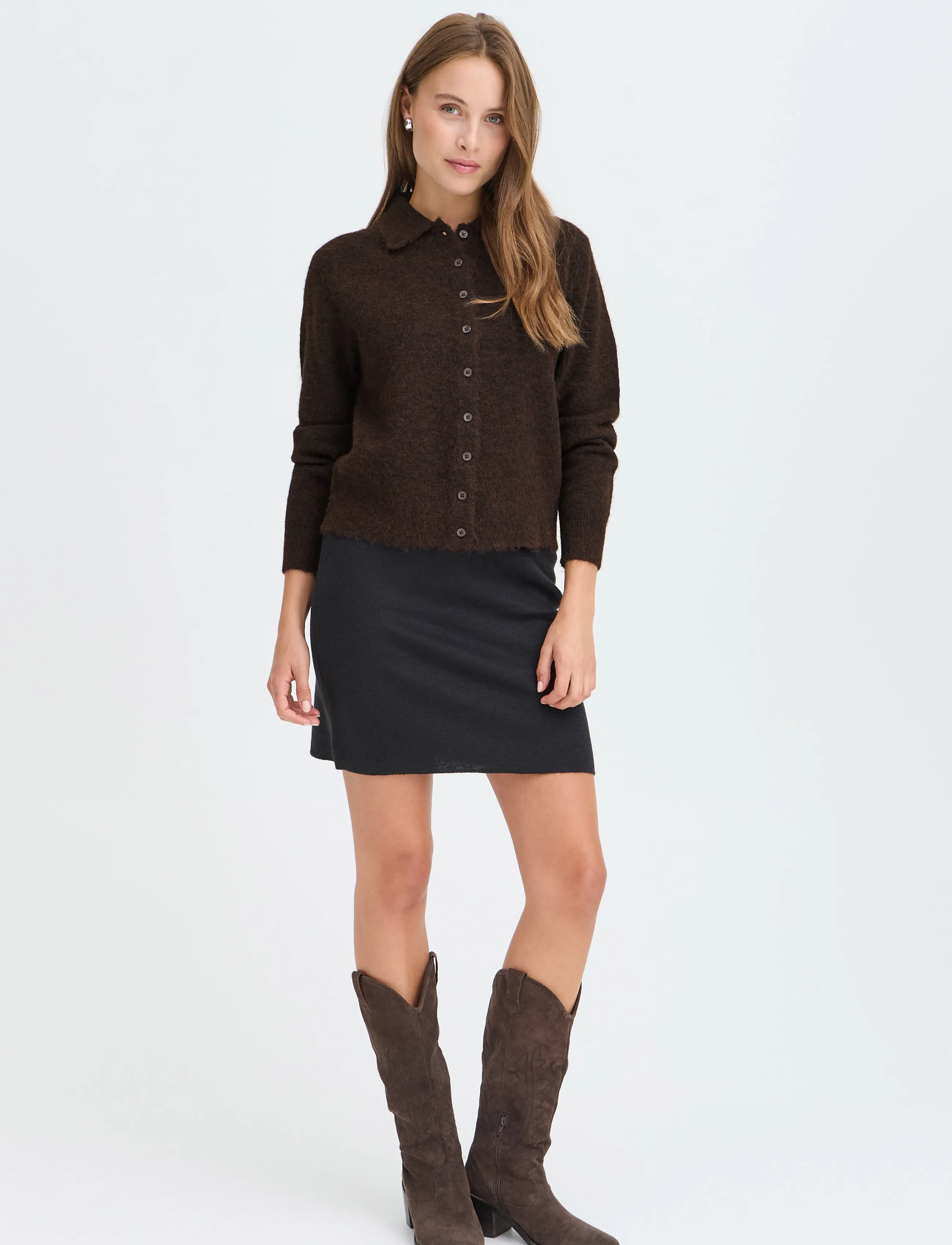 b.young - BYMINUA CARDIGAN - cardigans - java melange - 5