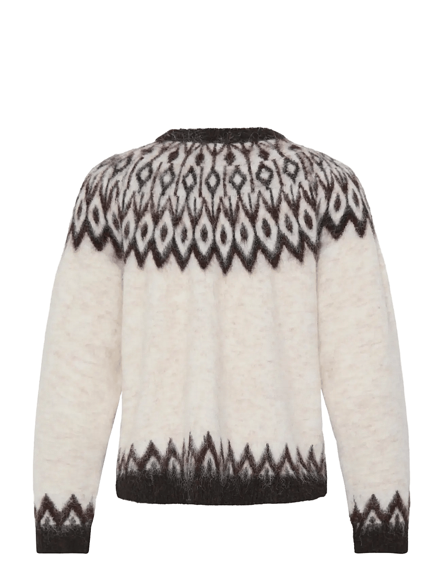 b.young - BYMILOU LS JUMPER - kampsunid - birch java fair island - 2