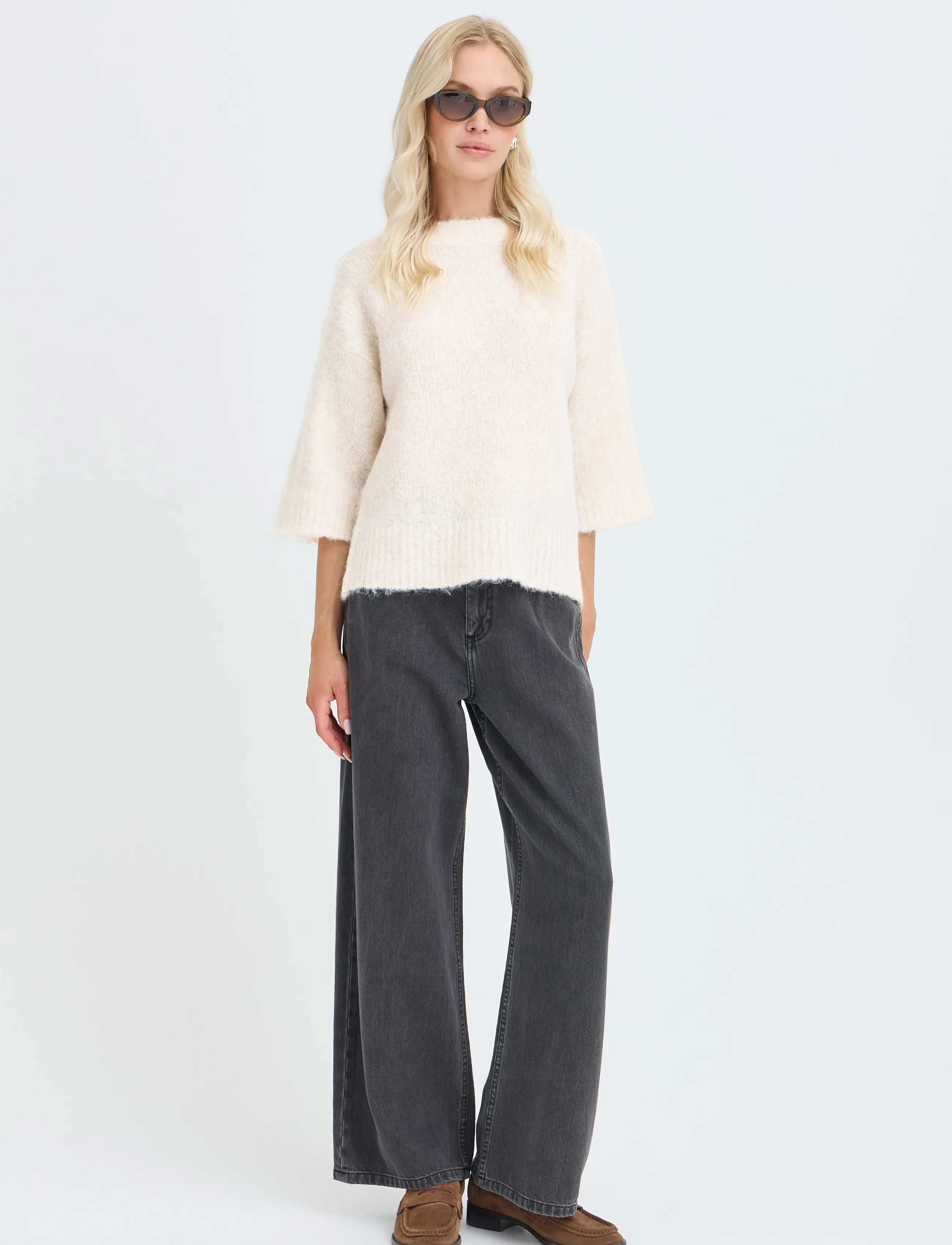 b.young - BYNYLA JUMPER - pullover - birch melange - 4