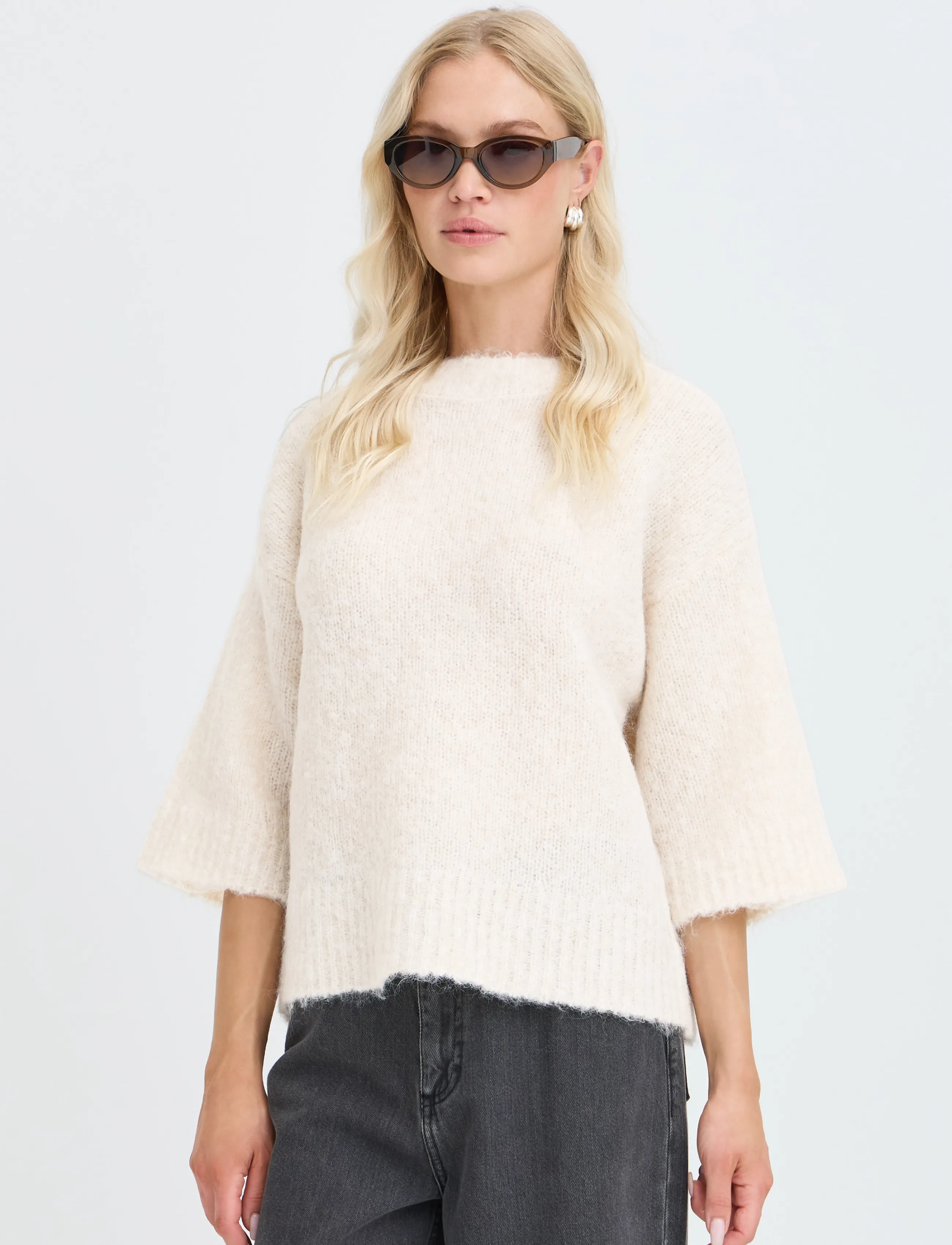 b.young - BYNYLA JUMPER - pullover - birch melange - 5