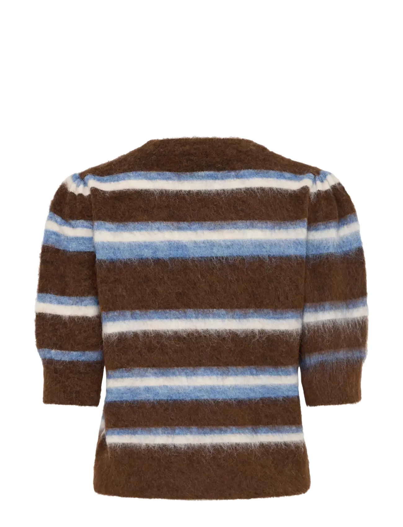 b.young - BYMILOU SS JUMPER - kampsunid - potting soil mel. stripe - 2
