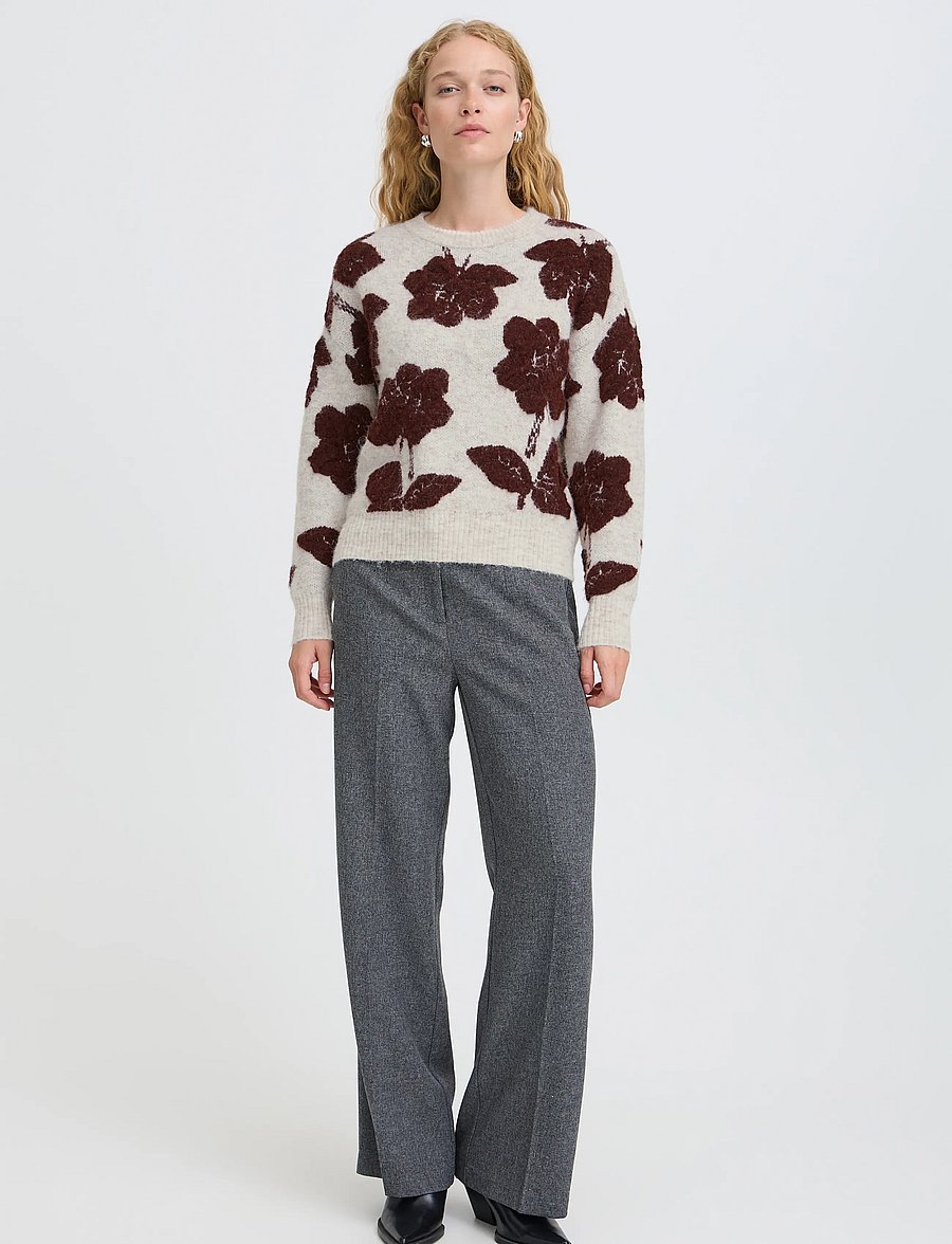 b.young - BYMANDA JUMPER - pullover - fugde flower - 0
