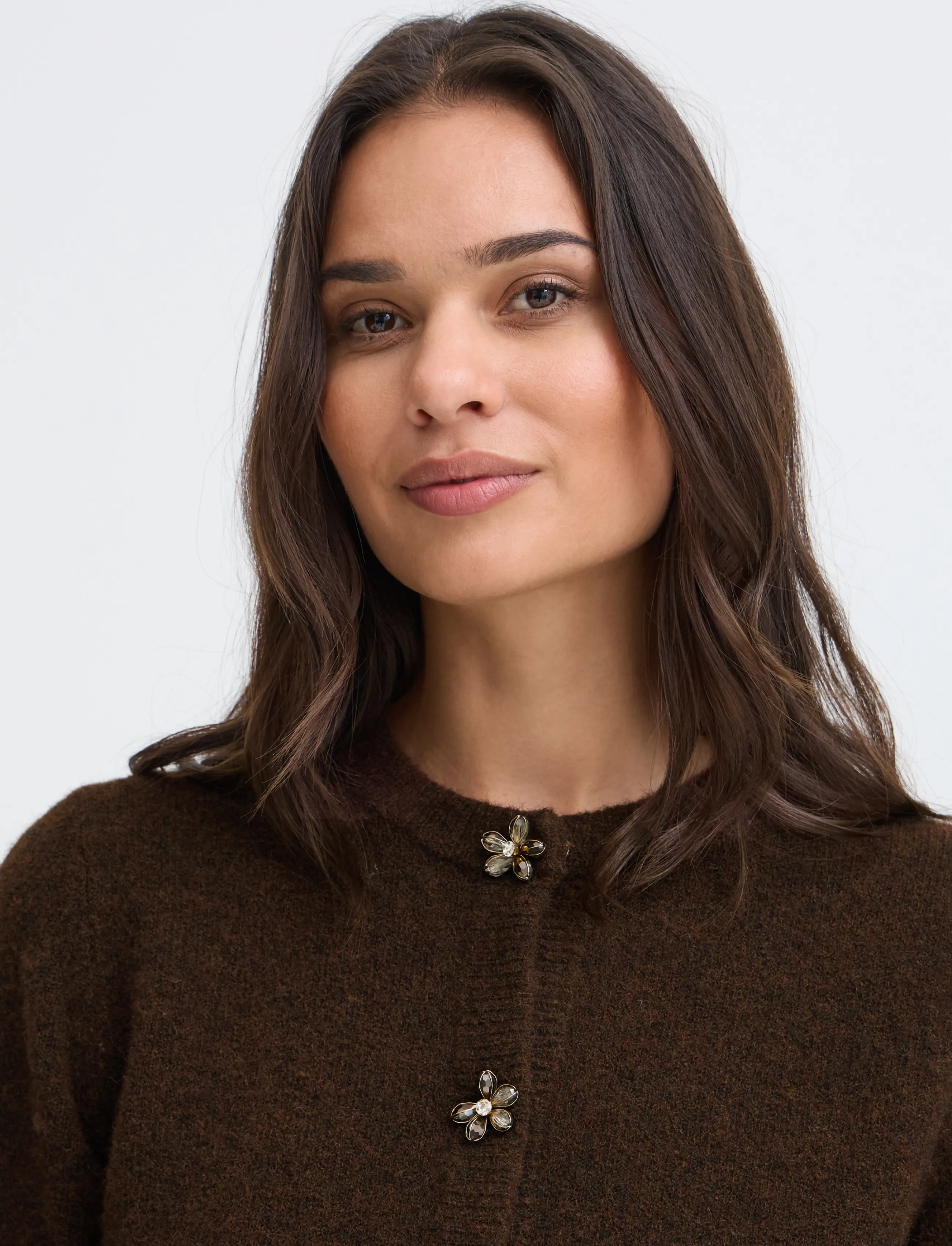 b.young - BYOMEA DECO CARDIGAN 2 - cardigans - java melange - 5