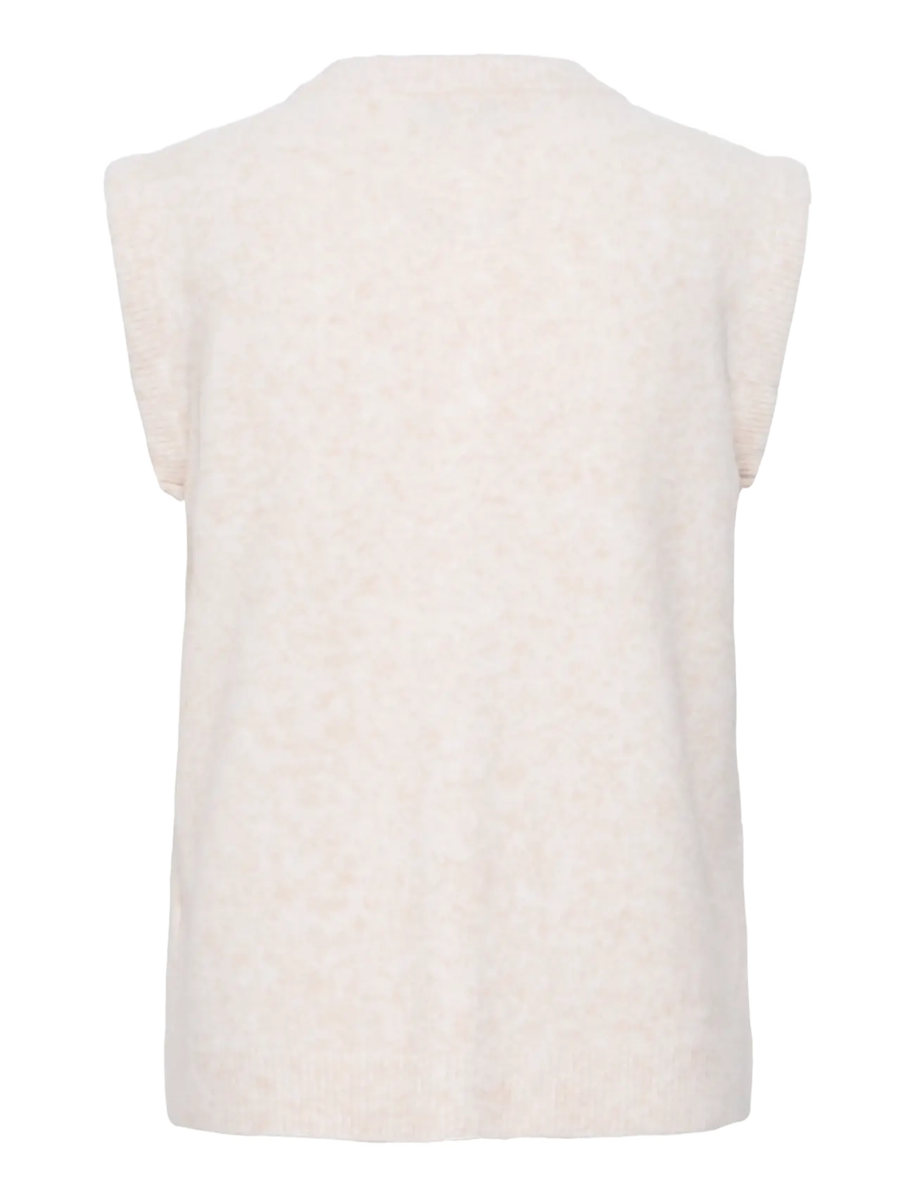 b.young - BYOMEA VEST - stickade västar - birch melange - 2