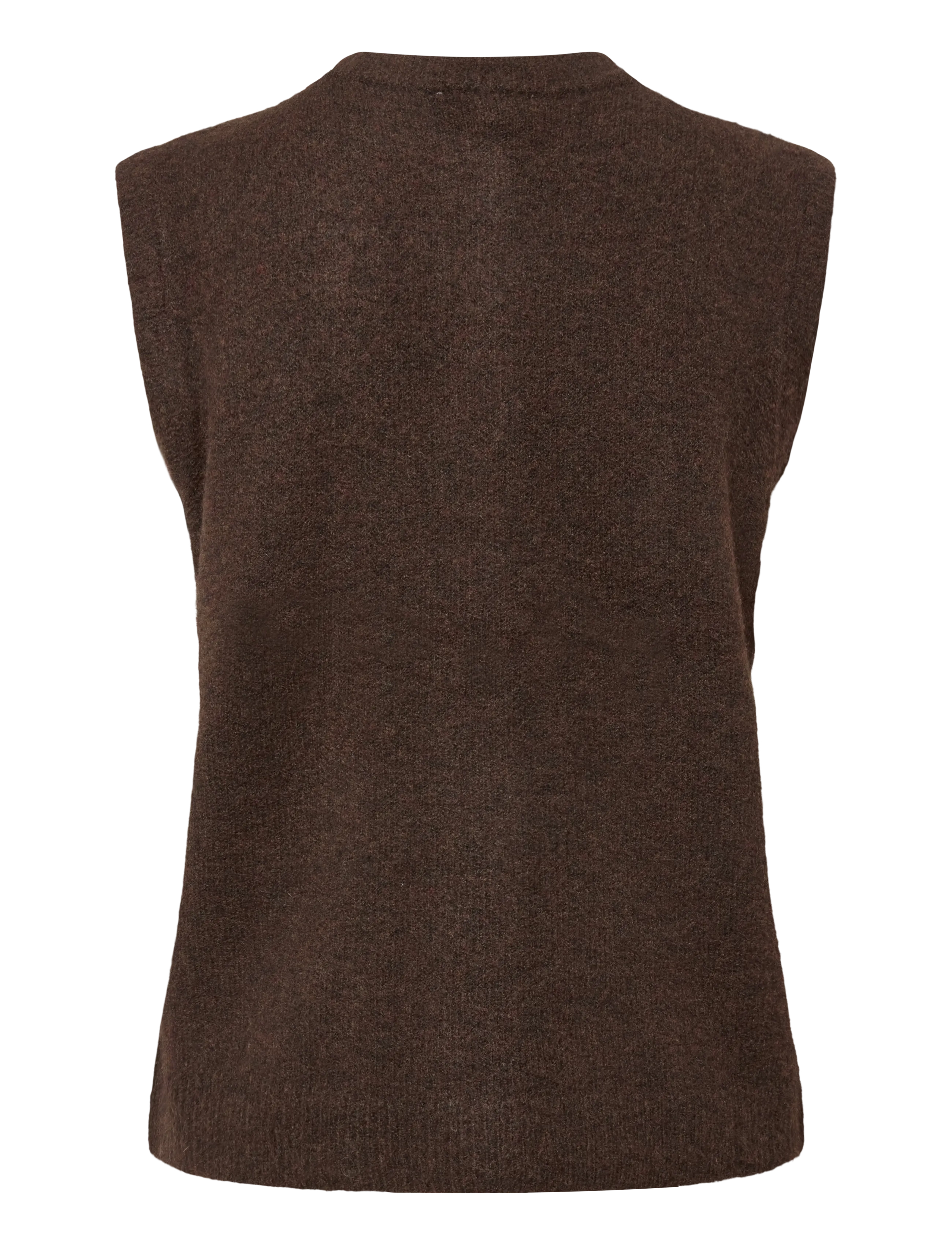 b.young - BYOMEA VEST - stickade västar - java melange - 1