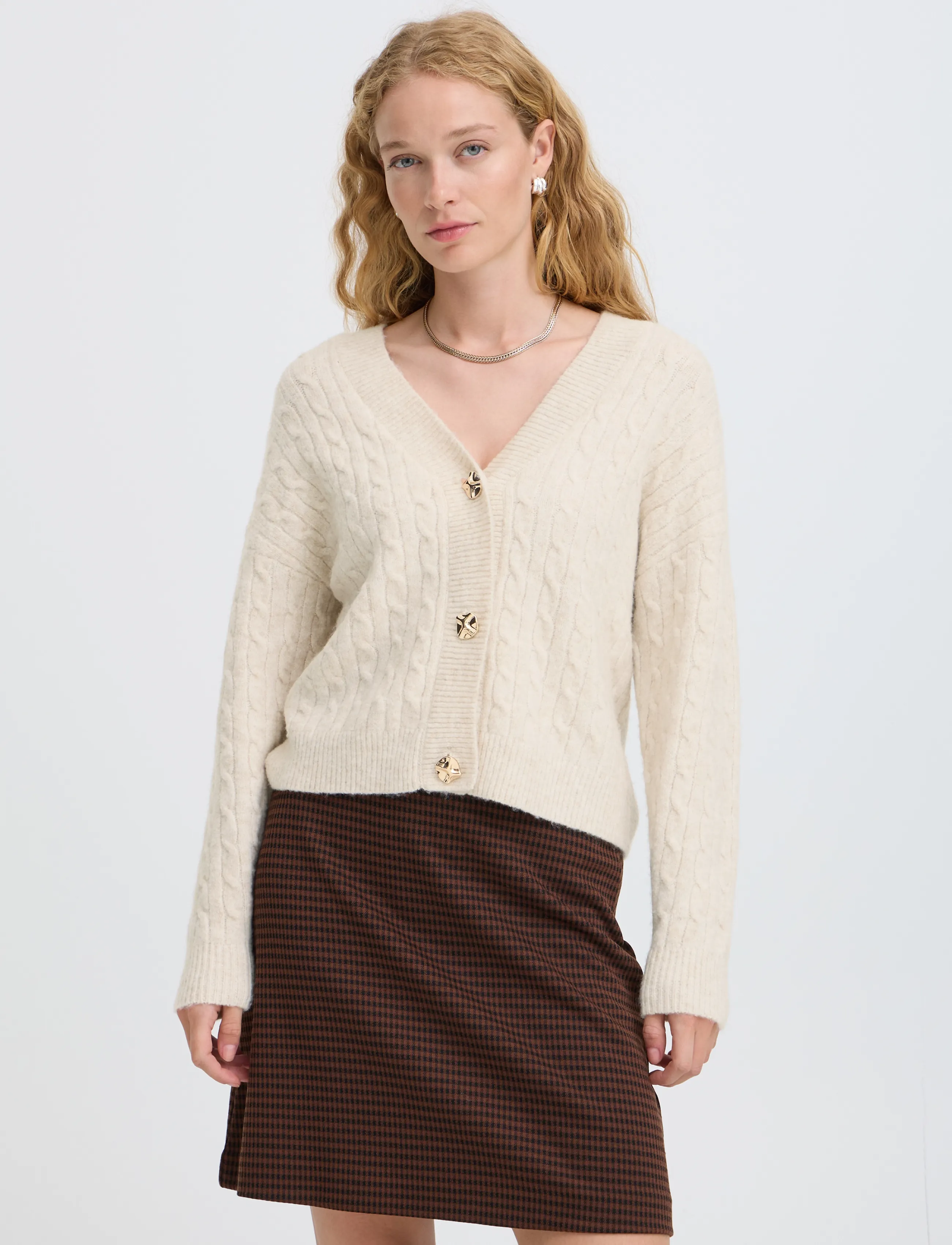 b.young - BYMAGRITE CARDIGAN - cardigans - birch melange - 3