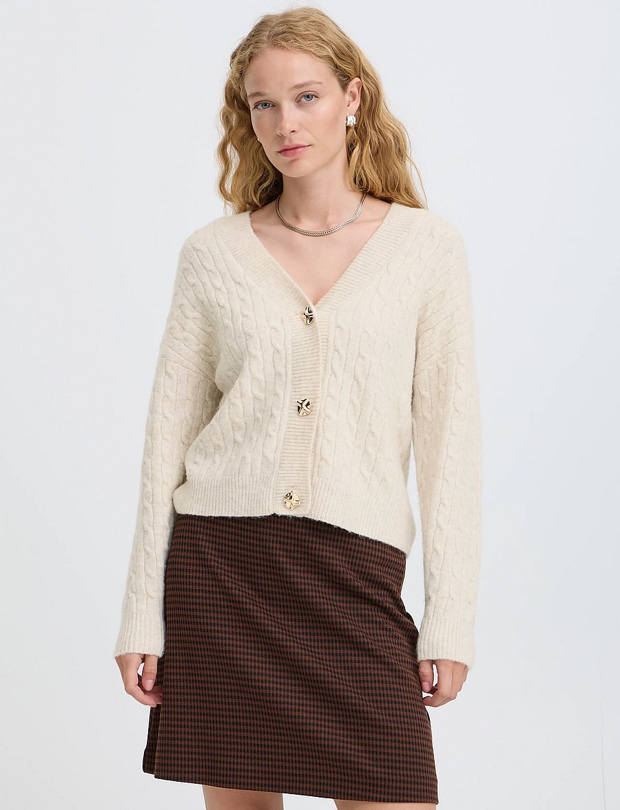 b.young - BYMAGRITE CARDIGAN - cardigans - birch melange - 3