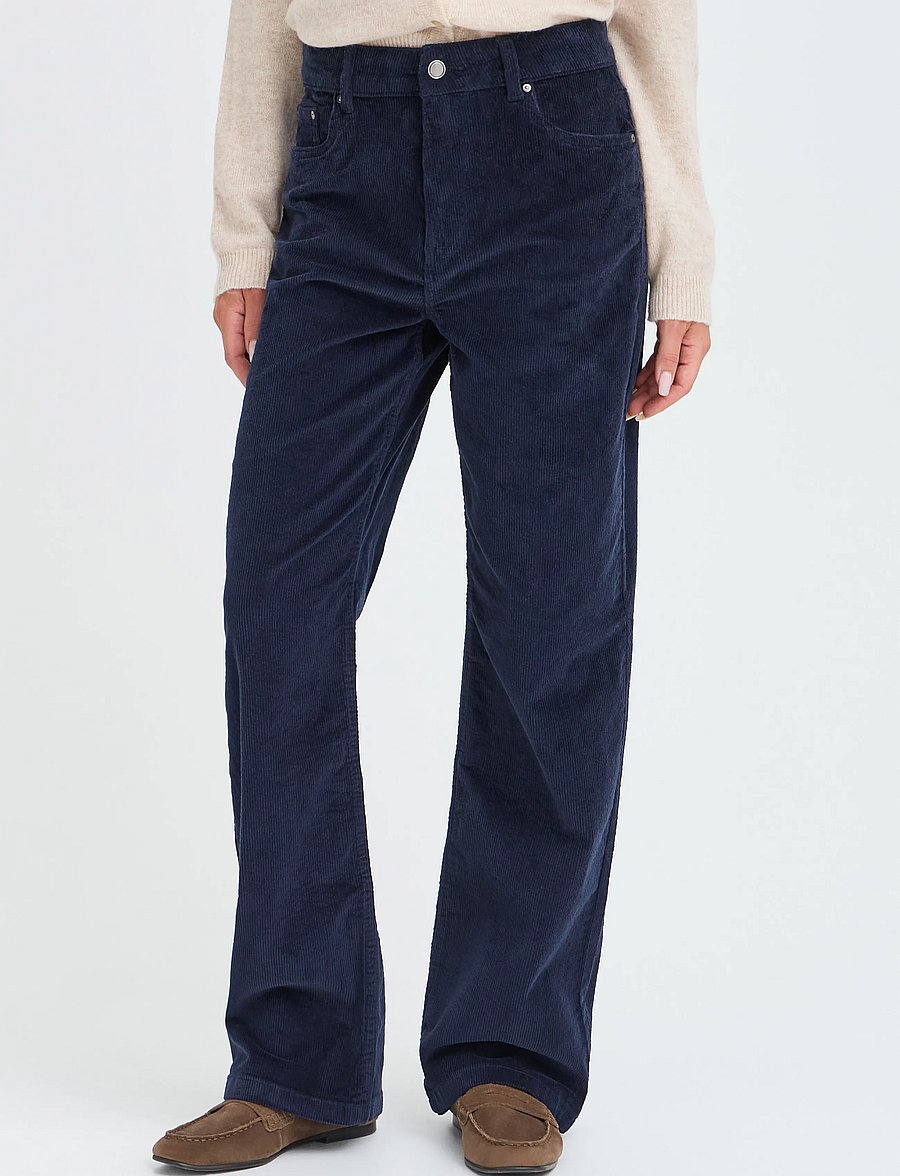 b.young - BYDASIK STRAIGHT PANTS - dark sapphire - 5