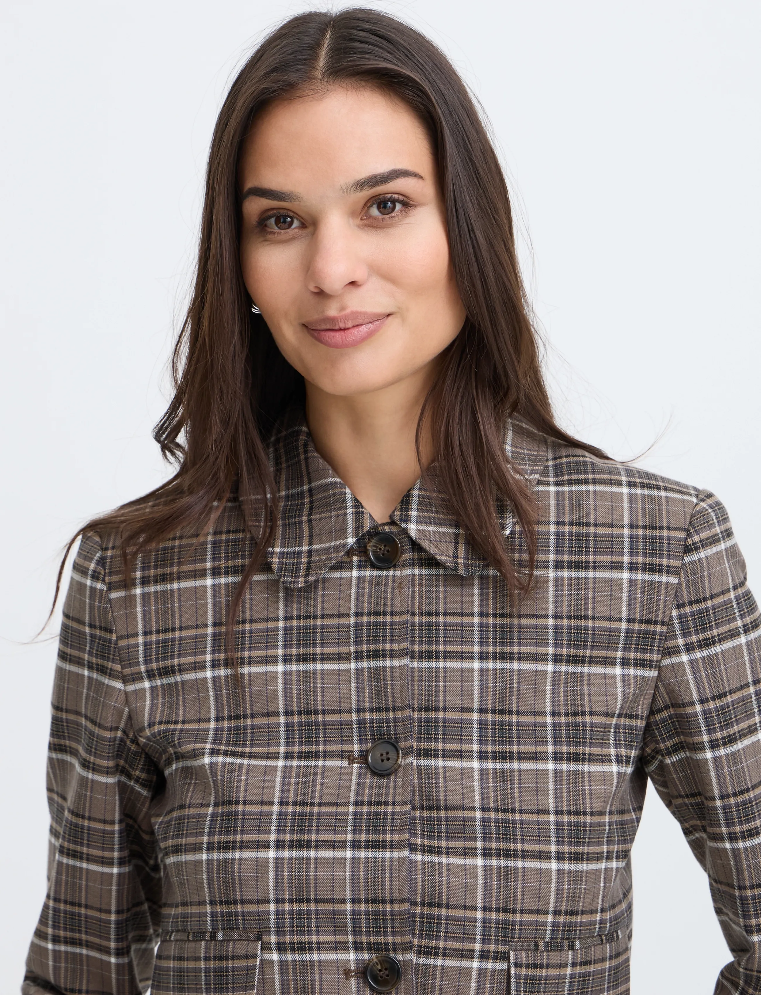 b.young Byestolo Short Jacket, 46, Blazer, Braun - Cropped Frauen
